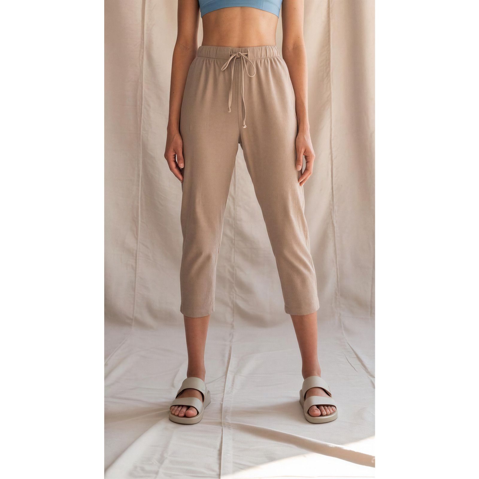 Eileen Fisher Eileen Fisher Womens Size Large Pink Cropepd Wide Leg Pants Size 34" / US 12 / IT 48 - 1 Thumbnail