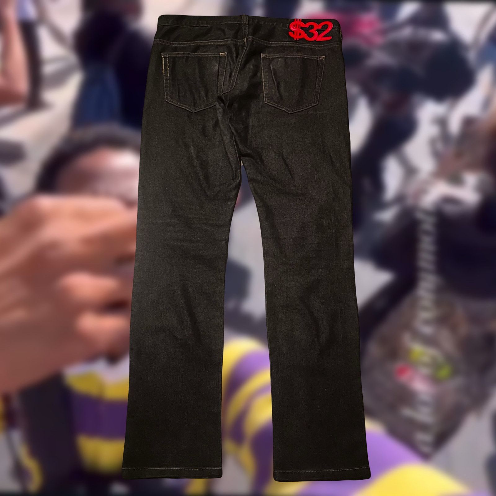 Swagger swagger cash money design patch jeans Size US 32 / EU 48 - 1 Thumbnail