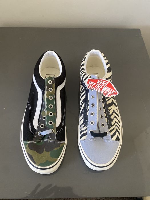 Vans Vans Era Zebra Camo Mismatch authentic High Grailed