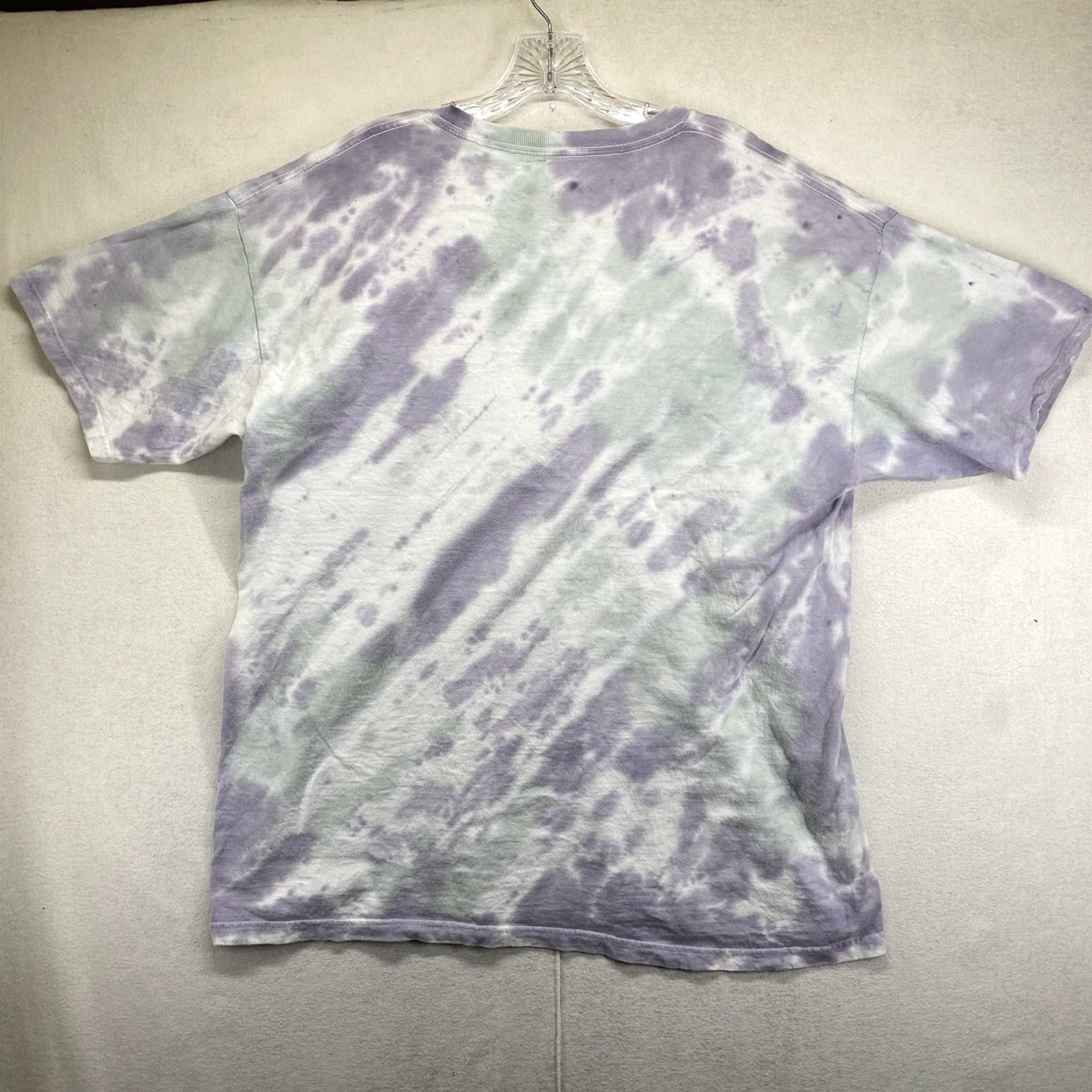 Vintage VINTAGE Desert Dreamer Women's T-Shirt Boxy Fit Summer Tie Dye Purple White Short Sleeve Moon Sun Boho Casual Size L / US 10 / IT 46 - 3 Thumbnail