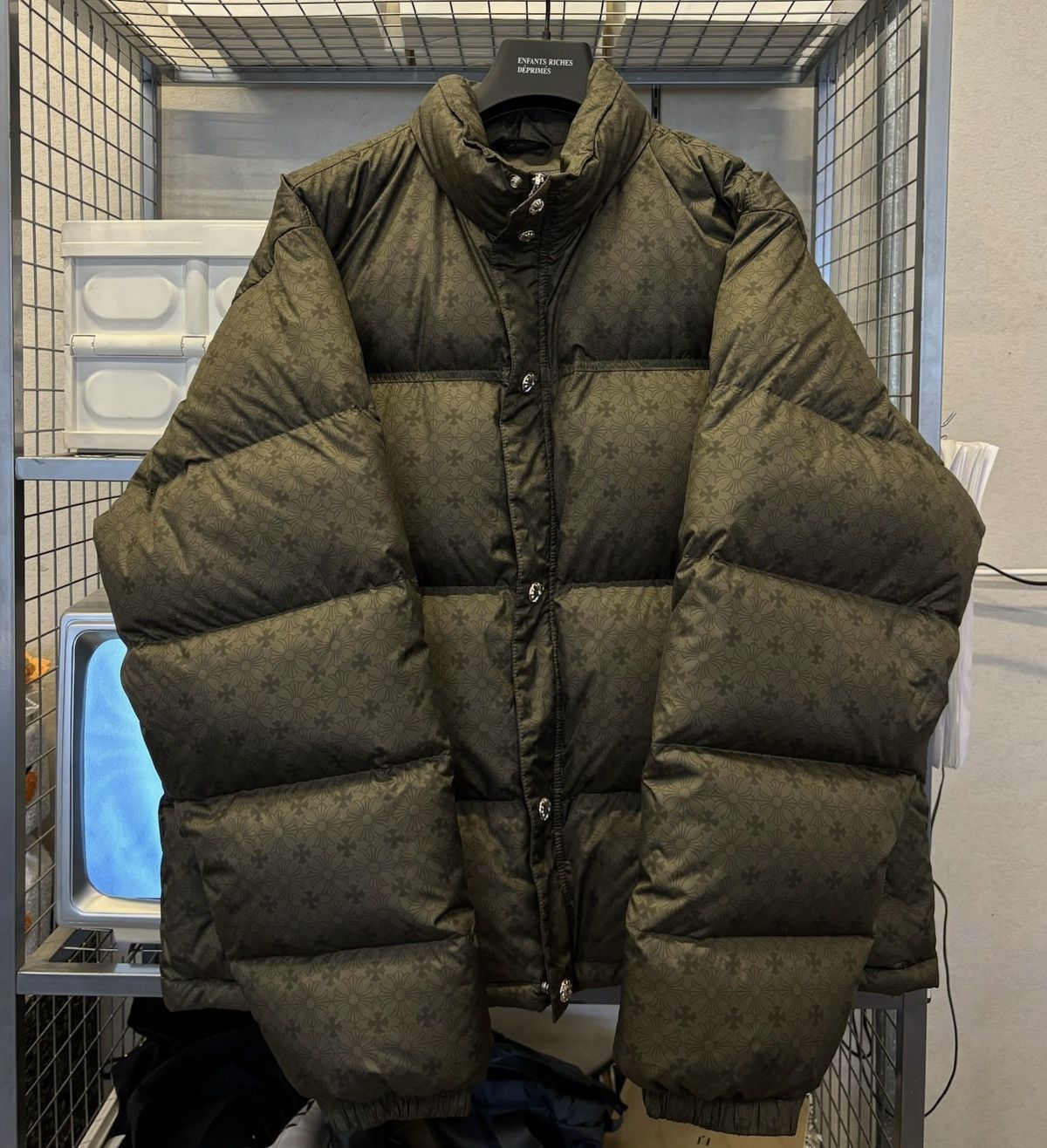 Chrome Hearts Chrome hearts pattern stuff puffer down jacket Size US XL / EU 56 / 4 - 1 Thumbnail