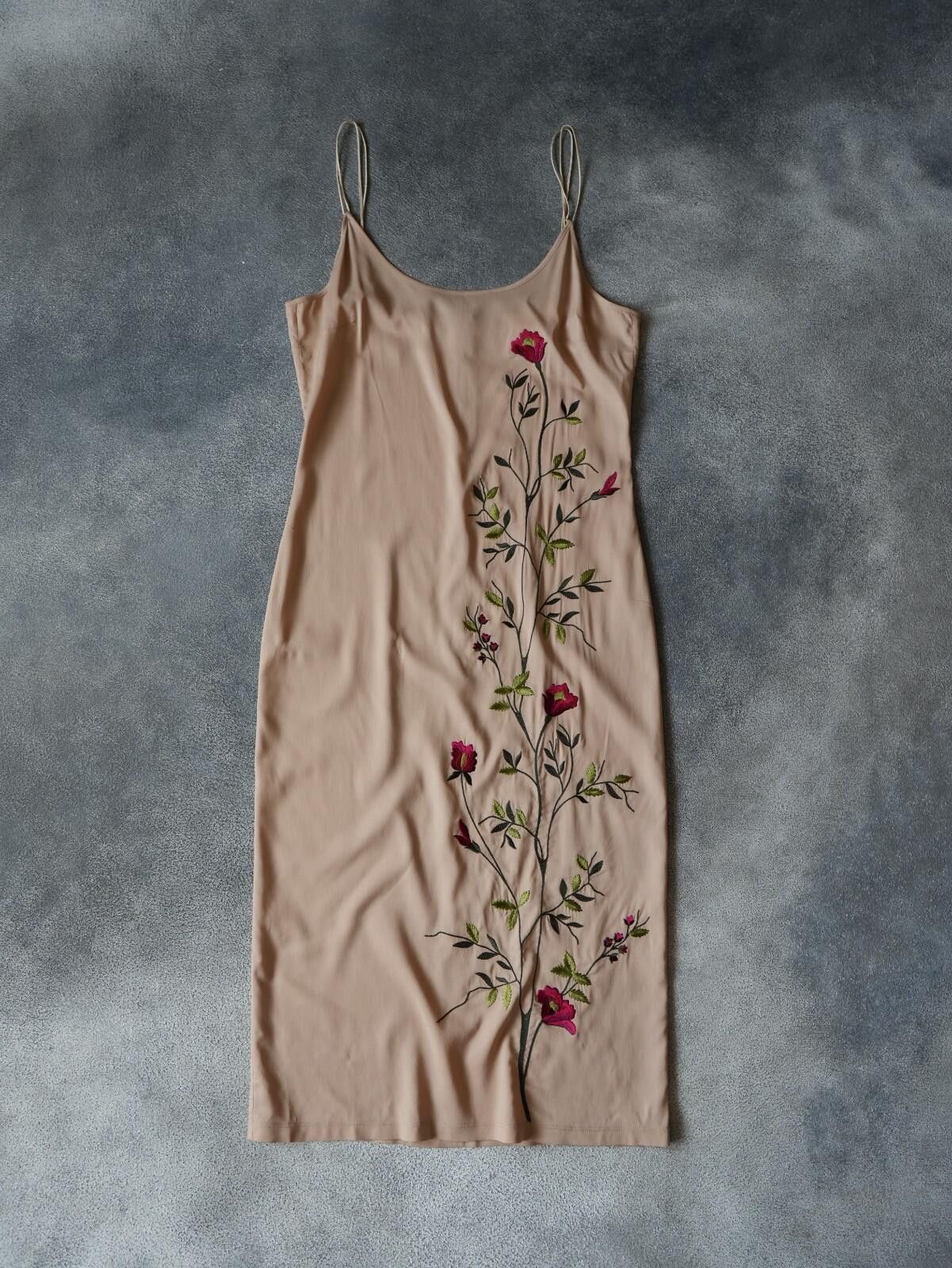 Dolce & Gabbana S/S 1998 Dolce & Gabbana CAMPAIGN Flolar Slip Dress VINTAGE Size S / US 4 / IT 40 - 3 Thumbnail