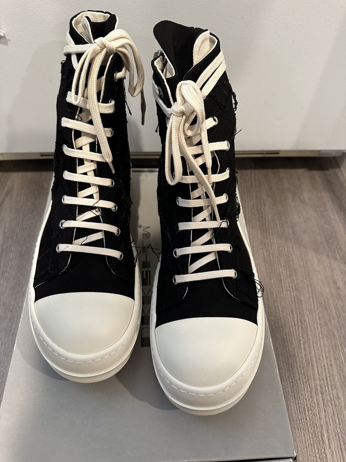 Rick Owens DRKSHDW Fogachine Hi Pentagram Embroidery