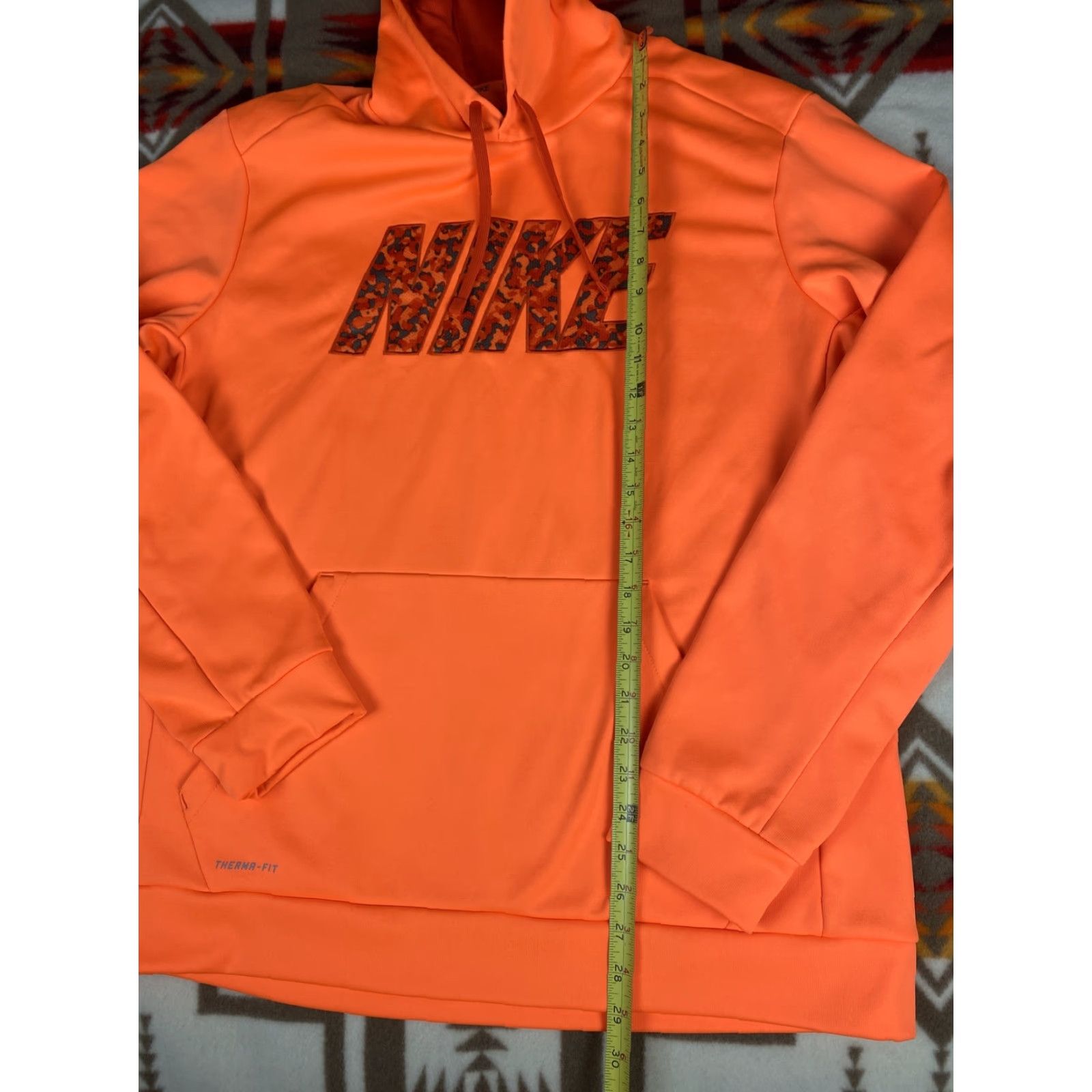 Nike Nike Air Therma Fit Orangle Volt Hoodie Sweatshirt XL Mens Orange Pullover Sweatshirt Size US XL / EU 56 / 4 - 5 Thumbnail