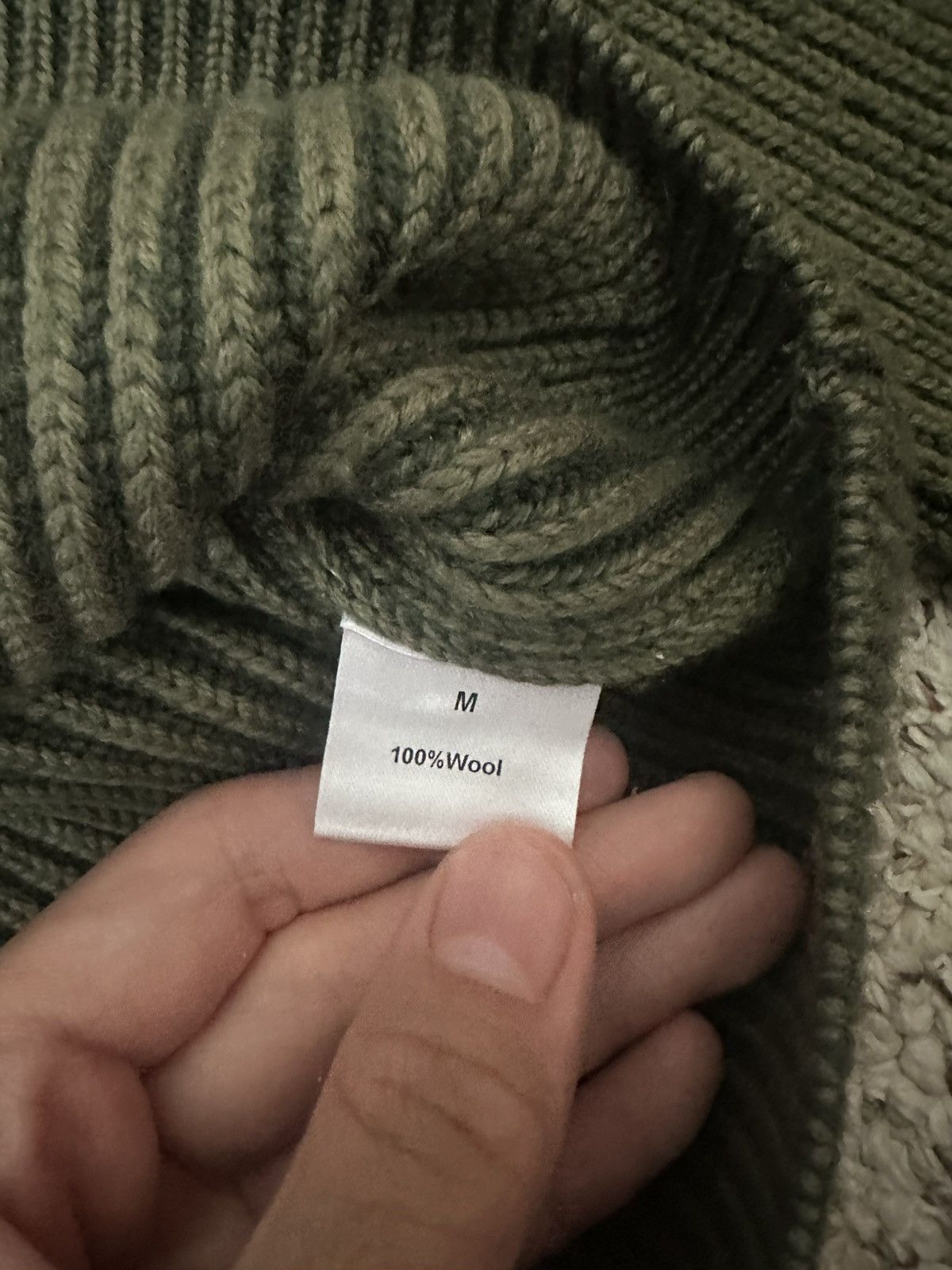 K-Two Studios K-TWO STUDIOS DYED FISHERMAN KNIT "GREEN" Size US M / EU 48-50 / 2 - 4 Thumbnail