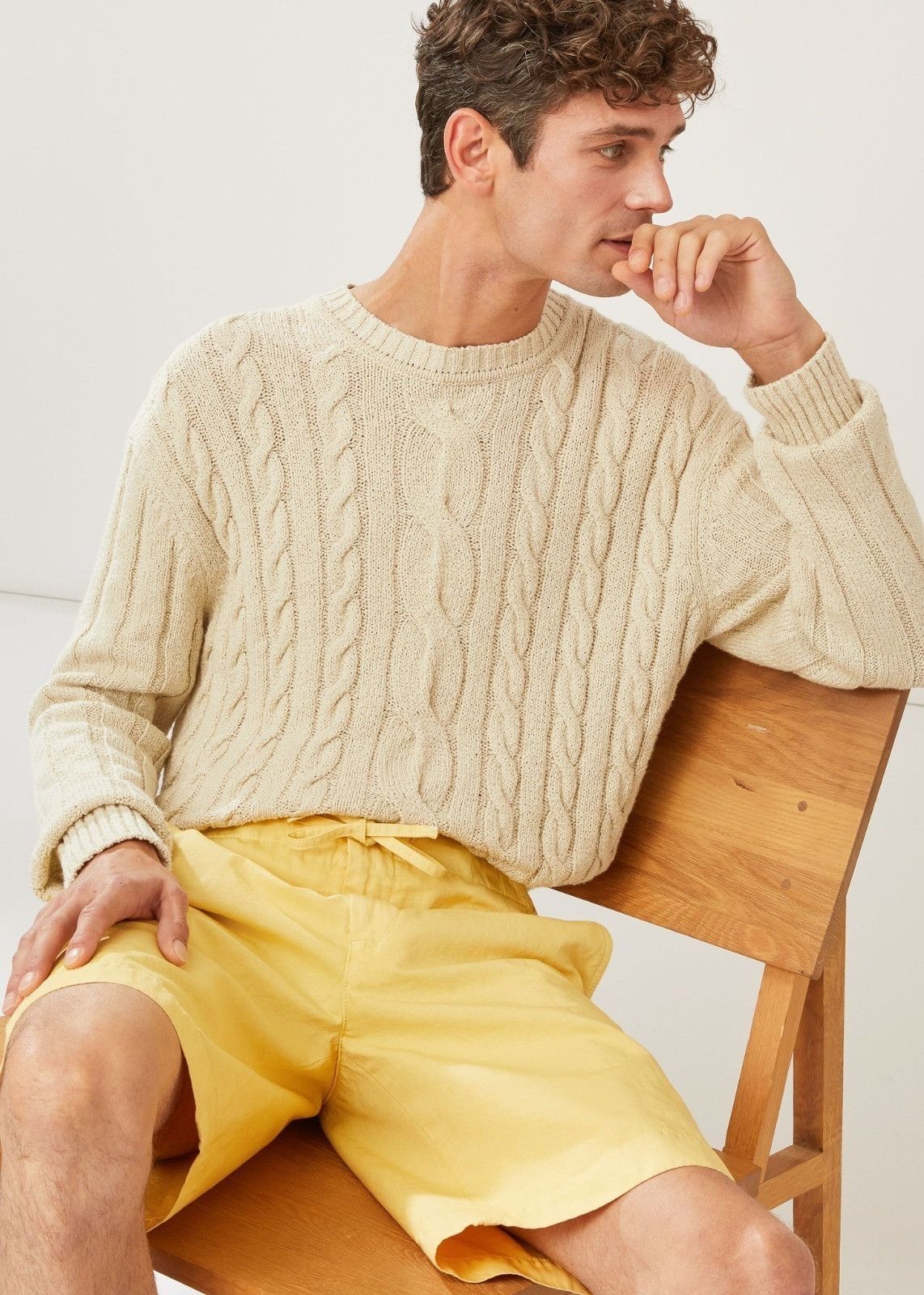 Loro Piana o1srvl11e1024 Bermuda Shorts in Yellow Size US 36 / EU 52 - 4 Thumbnail