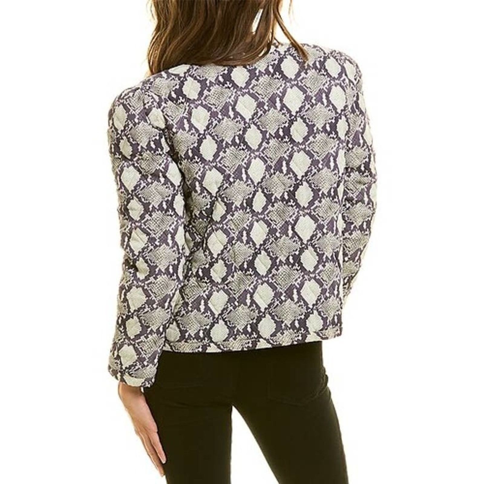Rebecca Minkoff New With Tags Rebecca Minkoff Snake Print Jacket Size L / US 10 / IT 46 - 2 Thumbnail