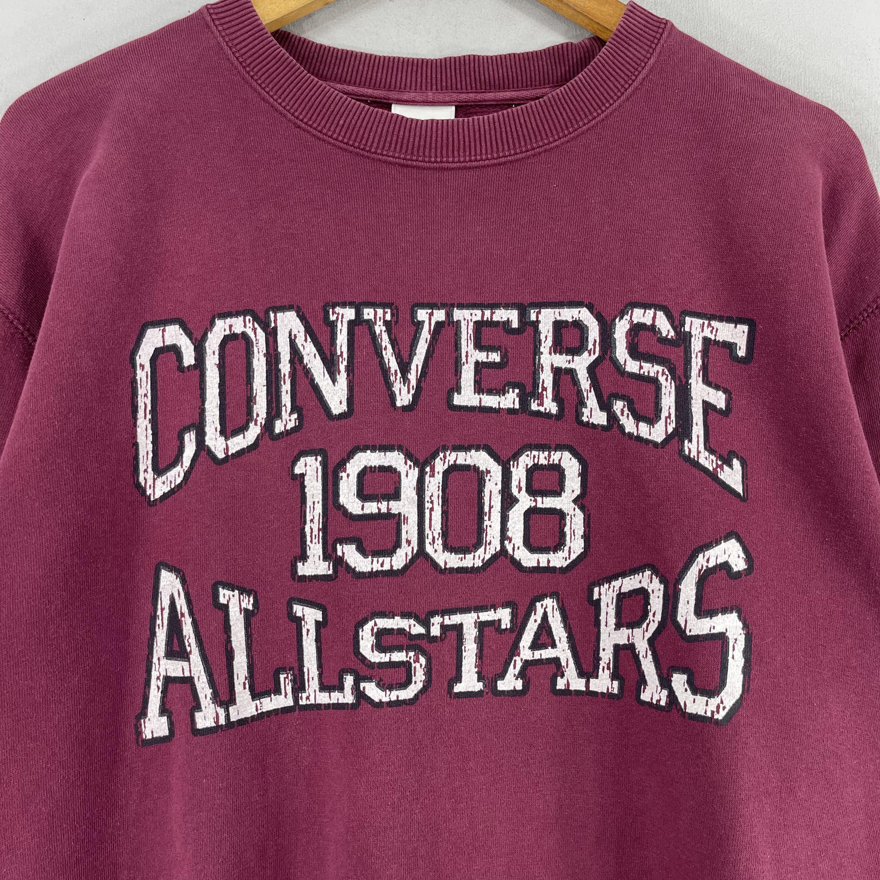 Converse × Vintage Vintage CONVERSE All Star Spellout Printed Sweatshirt Size US L / EU 52-54 / 3 - 2 Thumbnail