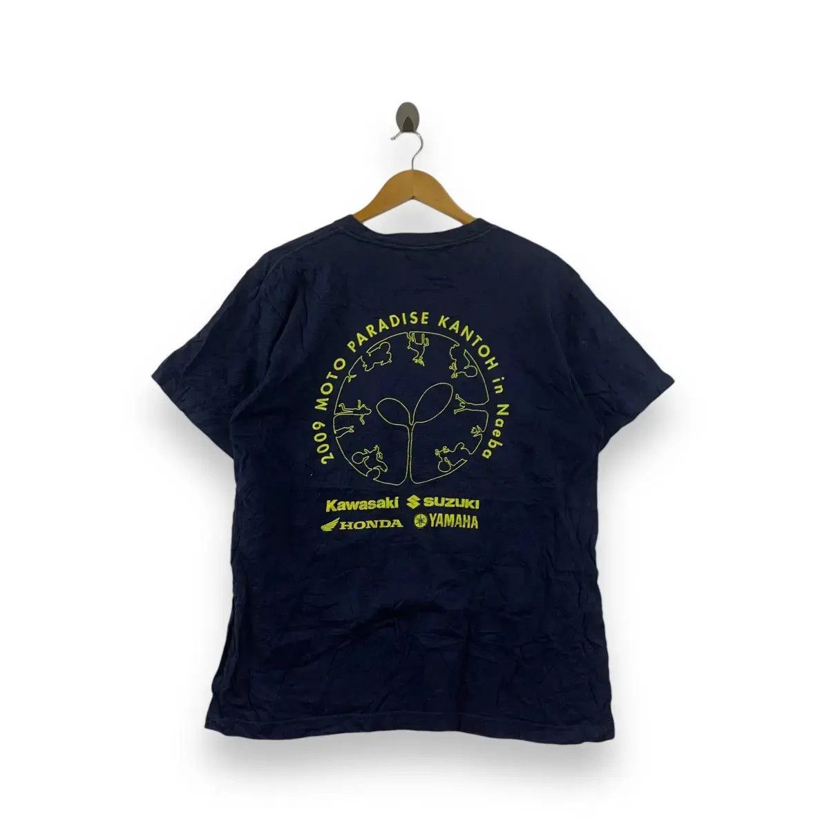 Vintage Vintage KAWASAKI YAMAHA Moto Paradise Kantoh Naeba Tee Size US L / EU 52-54 / 3 - 1 Thumbnail