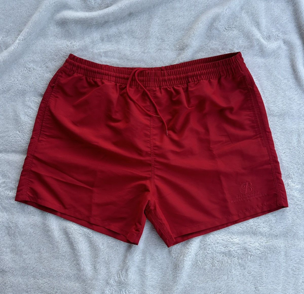 Balenciaga LAYERED UNDERWEAR SWIM SHORTS | Grailed