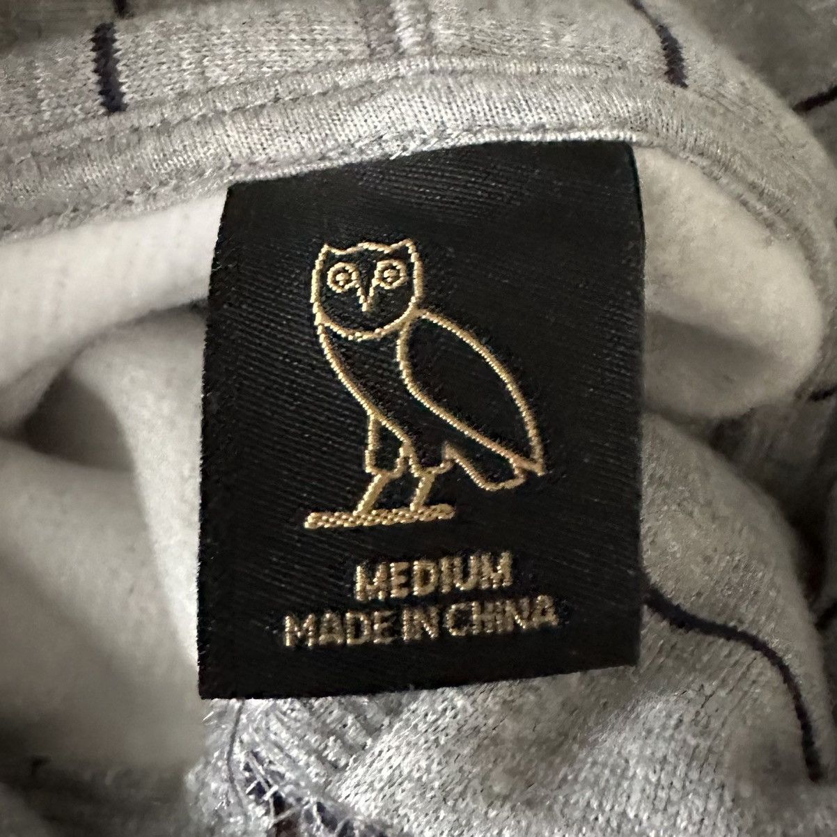 Drake × October's Very Own OVO Pinstripe Hoodie Grey Size US M / EU 48-50 / 2 - 3 Thumbnail