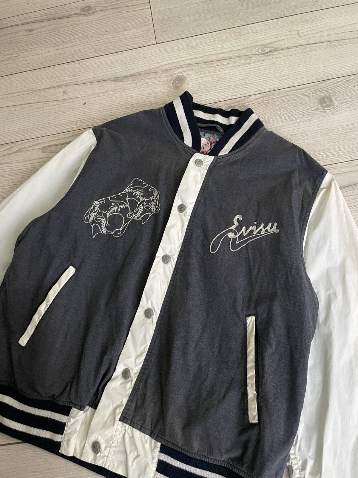 Evisu × Japanese Brand × Vintage Evisu Bomber Jacket Size US L / EU 52-54 / 3 - 12 Thumbnail