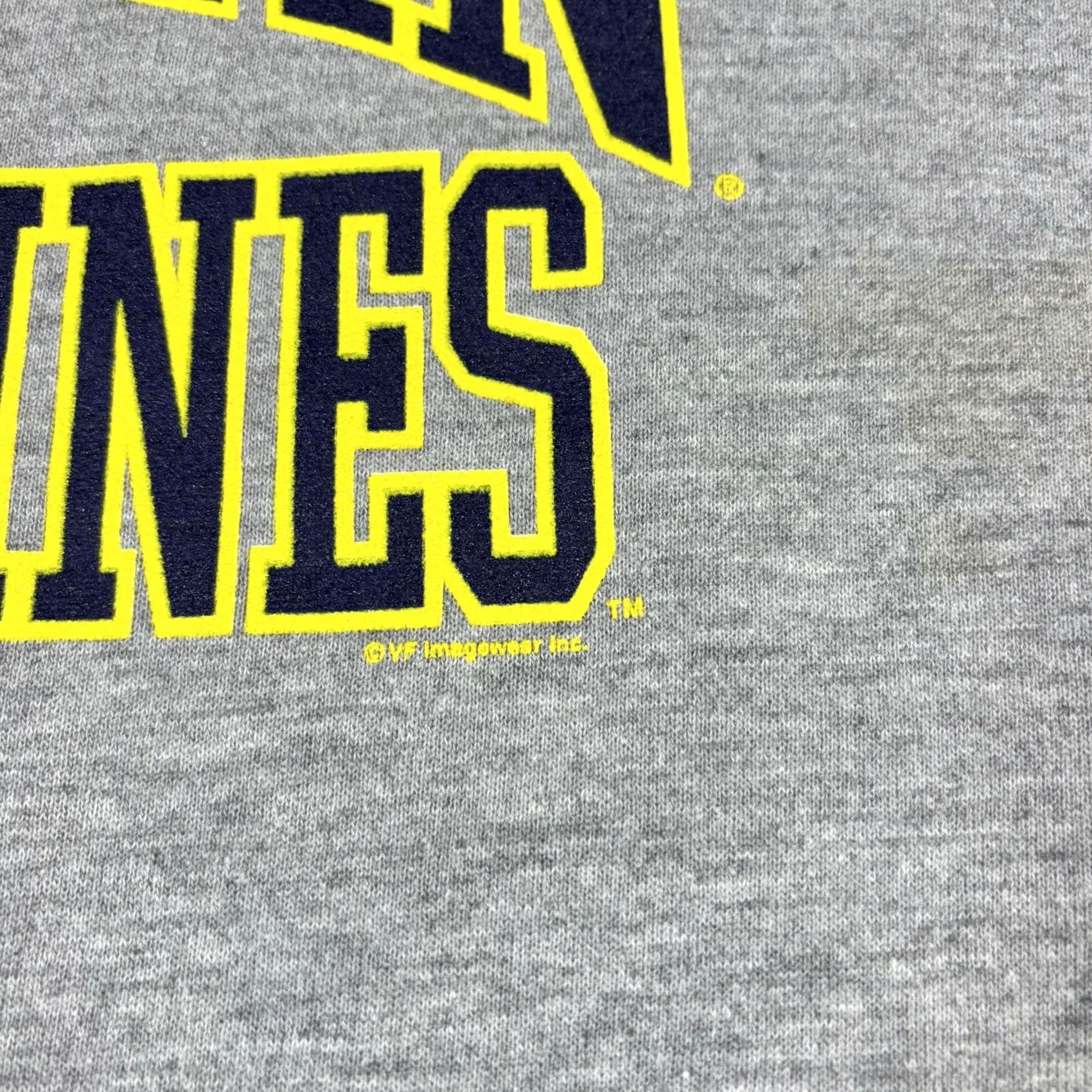 Lee VINTAGE Lee Hoodie Michigan Wolverines Gray XL 90s Mens Pullover Hooded Logo Knit Cotton Sweatshirt Size US XL / EU 56 / 4 - 7 Thumbnail