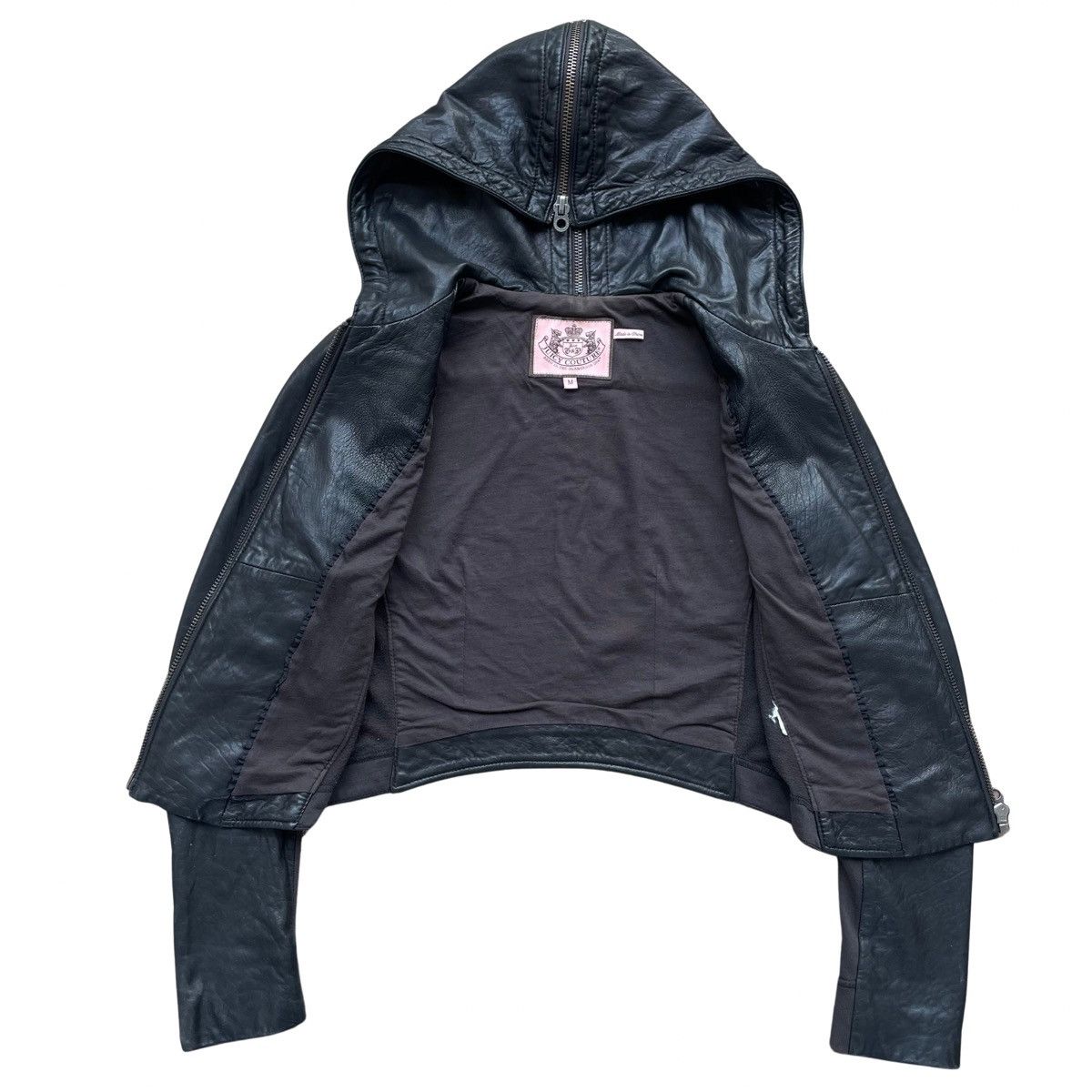 Designer × Juicy Couture × Vintage Vintage Juicy Couture Leather Biker Jacket Size Medium Size M / US 6-8 / IT 42-44 - 7 Thumbnail