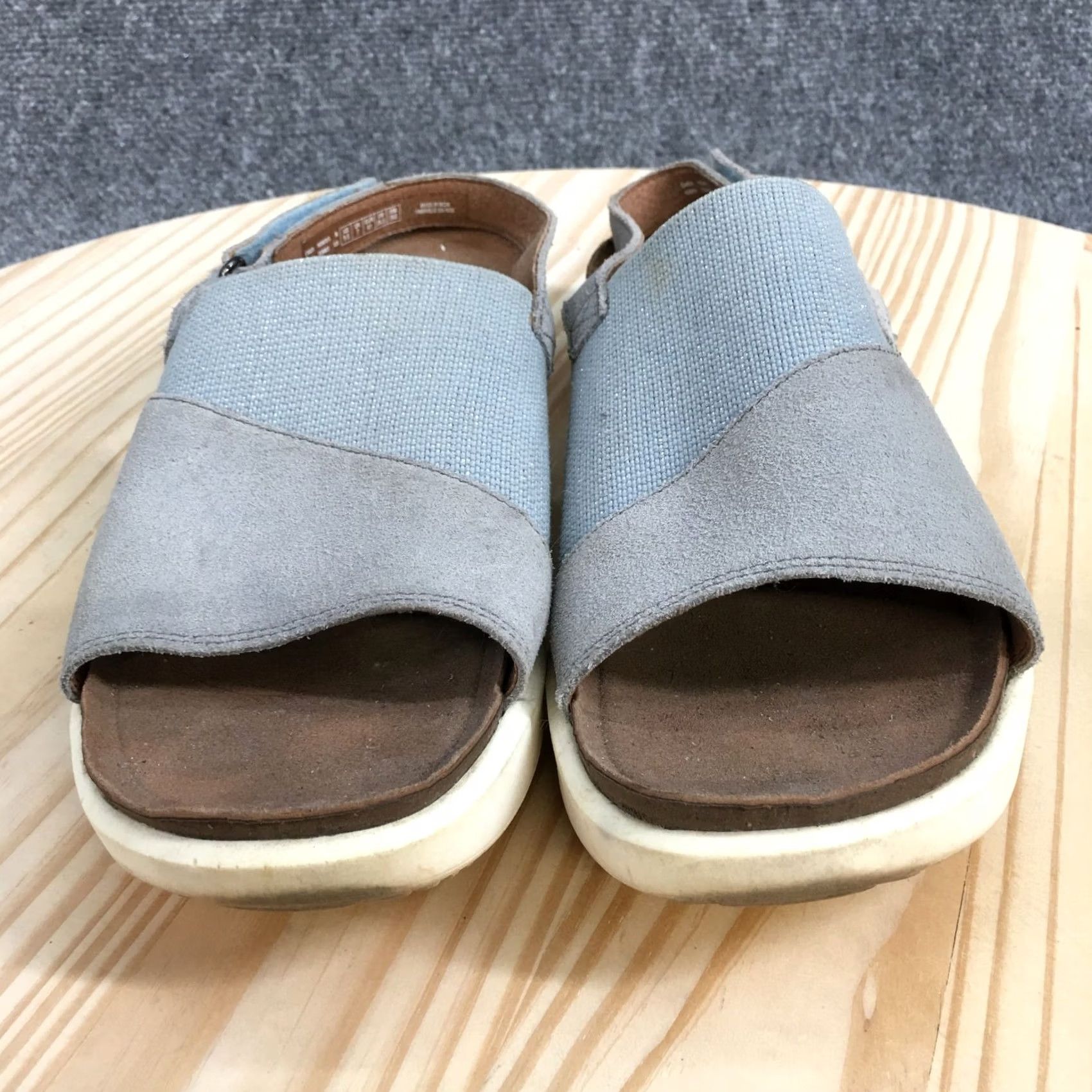 Rockport Rockport Sandals Womens 9.5 M Kyra Slingback Blue Leather Open Toe casual CI4824 Size US 10 / IT 40 - 4 Thumbnail