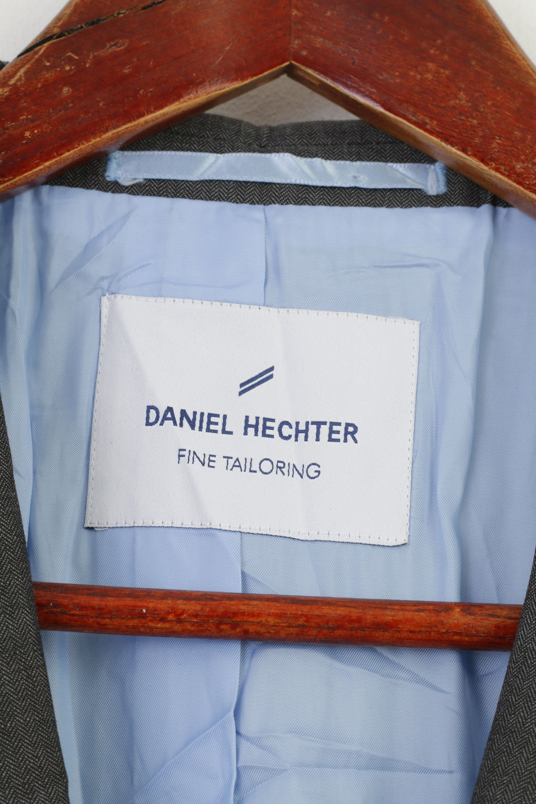 Daniel Hechter Daniel Hechter Fine Tailoring Men 44 Blazer Grey Wool 11062 Size 44R - 4 Thumbnail