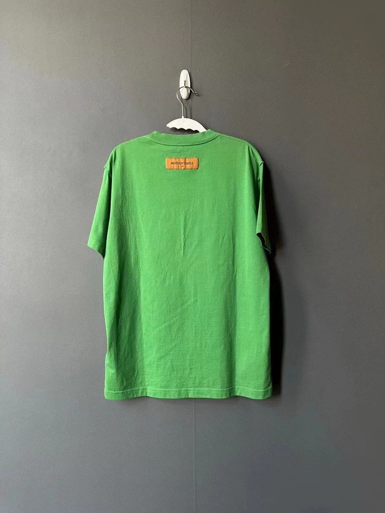 Louis Vuitton Louis Vuitton Green embossed logo short sleeve 2501-Nextarr Size US M / EU 48-50 / 2 - 2 Thumbnail