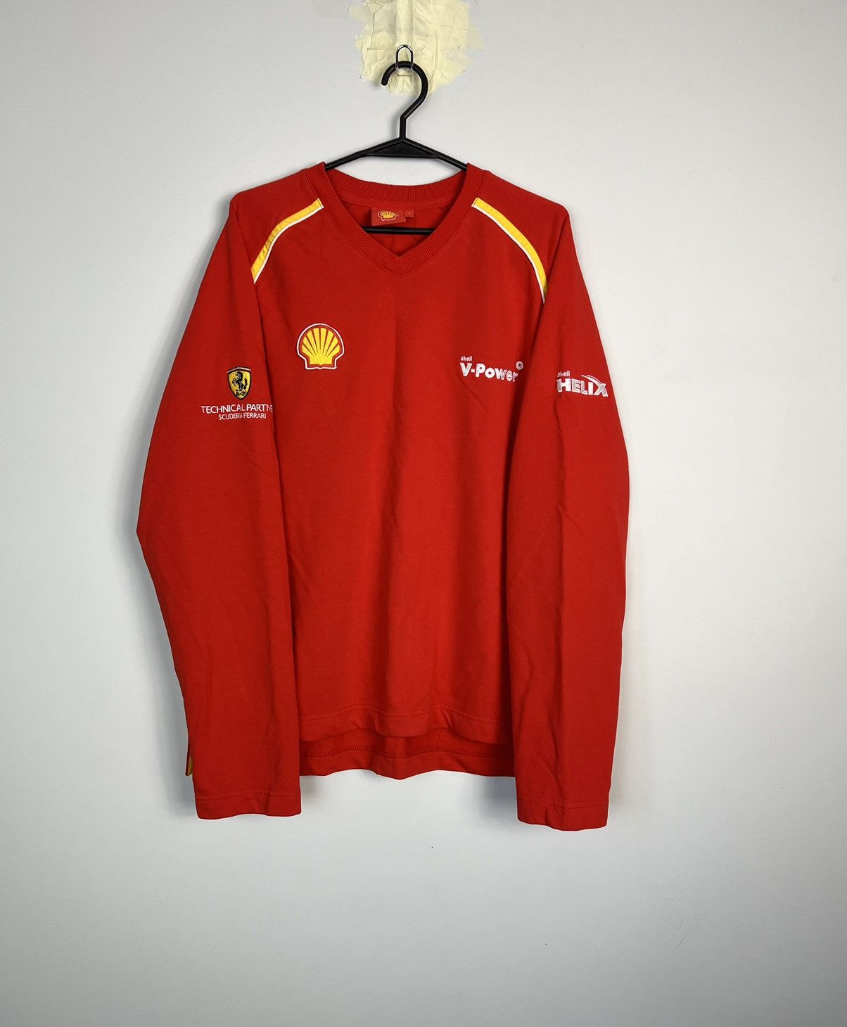 Ferrari × NASCAR Sweatshirt Ferrari Racing Nascar Shell V Power Vintage Size US L / EU 52-54 / 3 - 1 Thumbnail