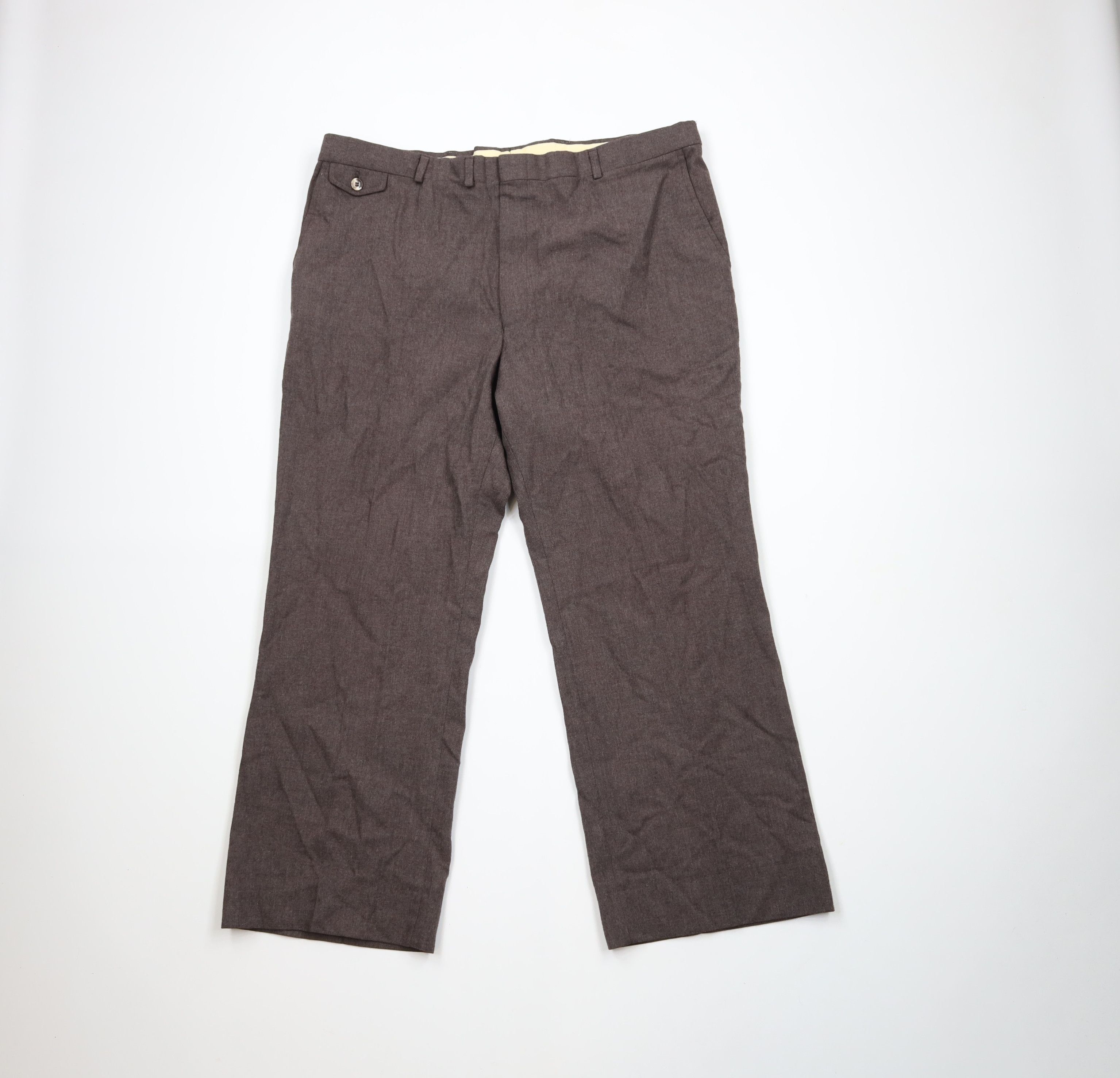 Vintage Vintage 70s Streetwear Bell Bottoms Chino Pants Brown USA Size US 38 / EU 54 - 1 Thumbnail