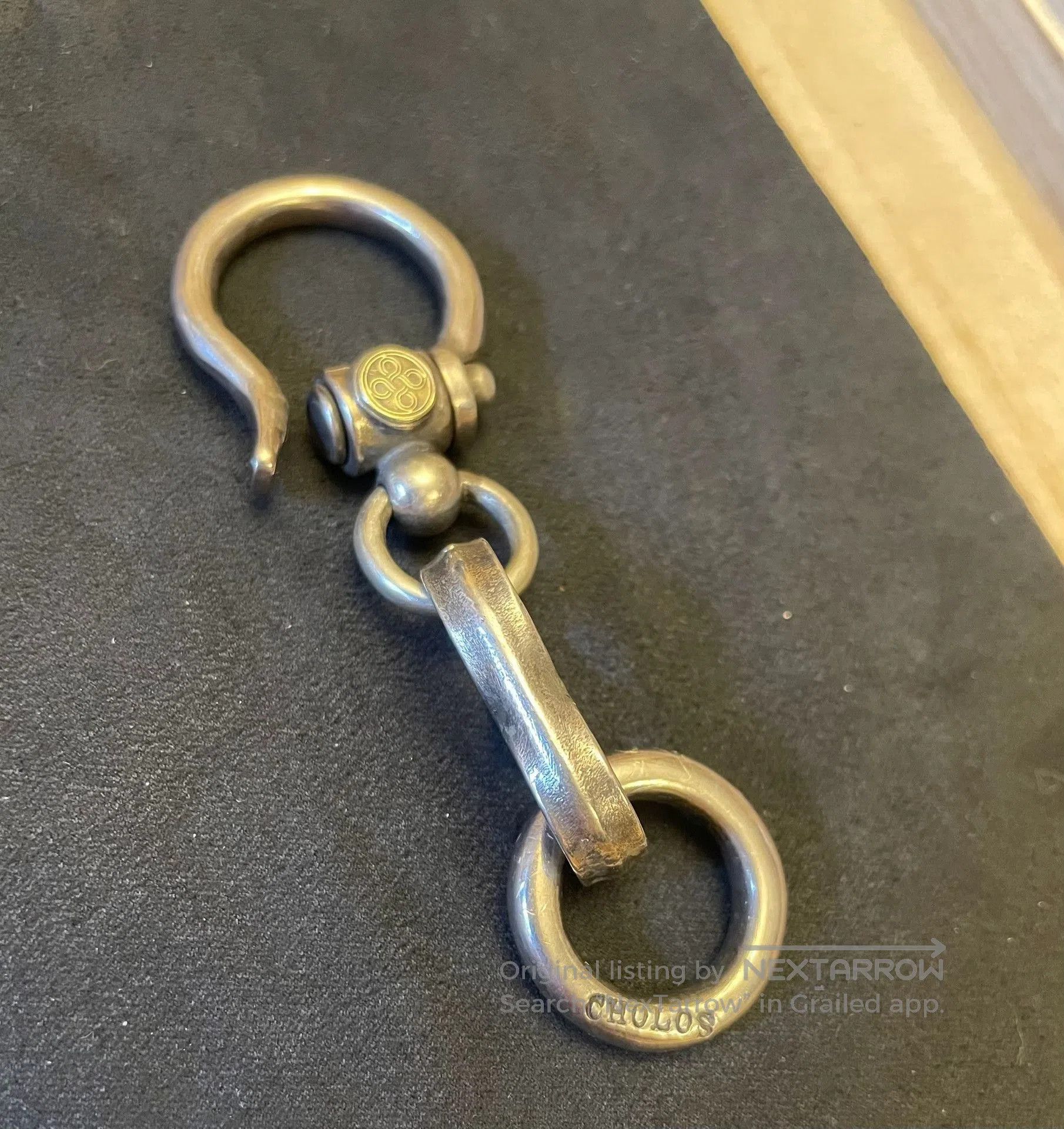 Han Cholo CHOLOS 925 Silver Gold Accent Keychain. Size ONE SIZE - 2 Thumbnail