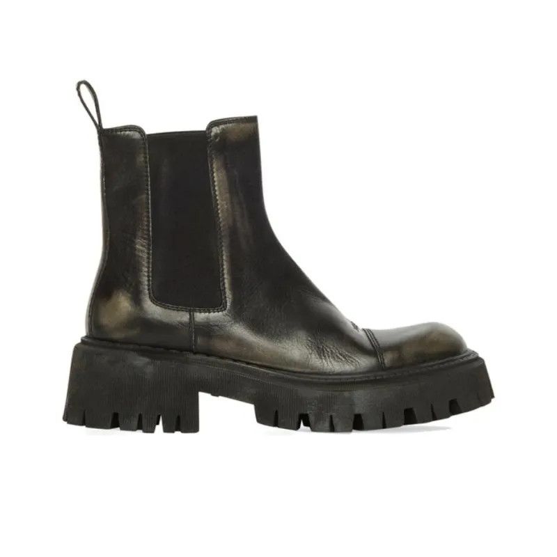 Balenciaga o1la1rc1a1024 Tractor Chelsea Boots in Black Size US 12 / IT 42 - 1 Thumbnail
