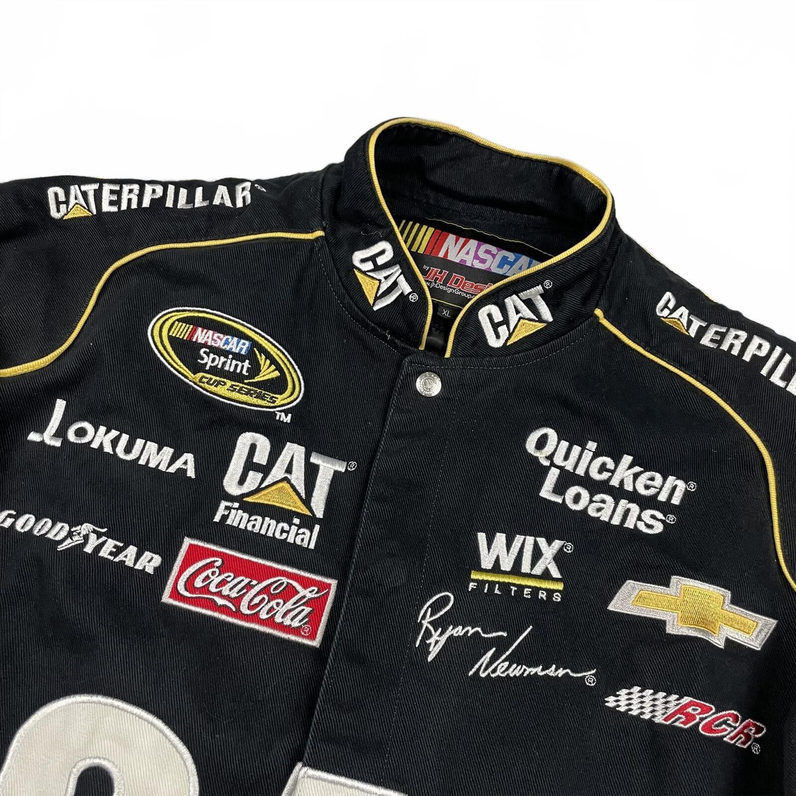 NASCAR VINTAGE JH DESIGN NASCAR RYAN NEWMAN CAT RACING JACKET XL Size US XL / EU 56 / 4 - 4 Thumbnail