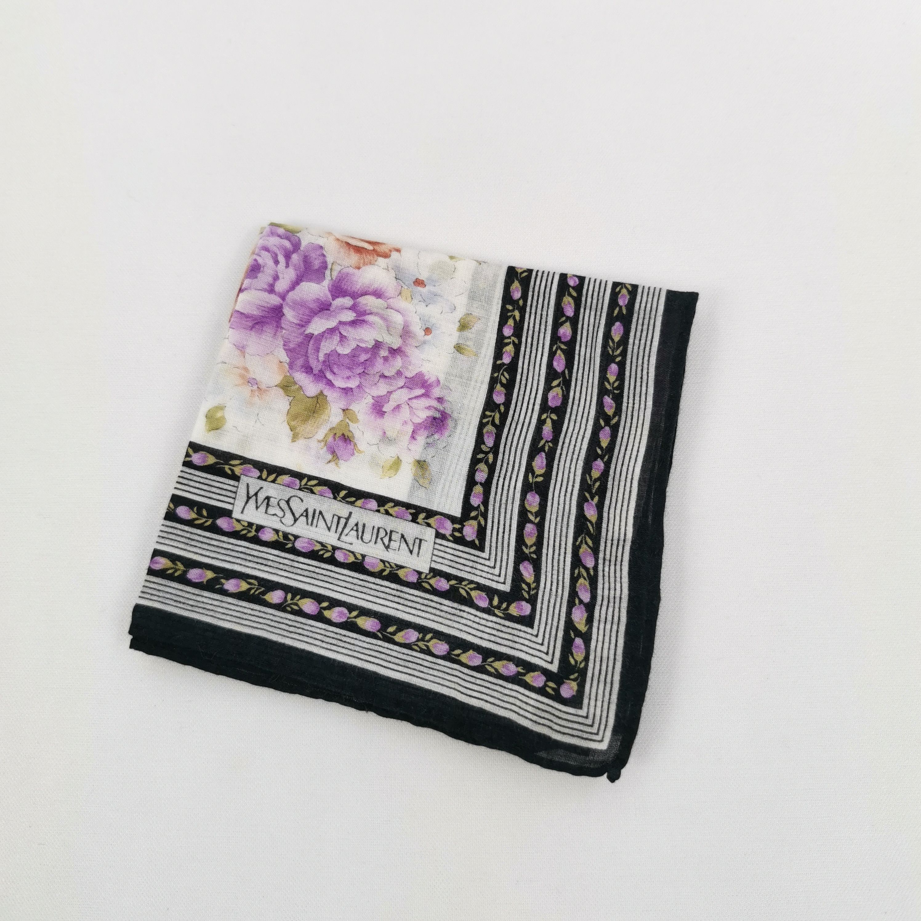 Vintage Vintage Yves Saint Laurent Handkerchief 56789 Size ONE SIZE - 4 Thumbnail