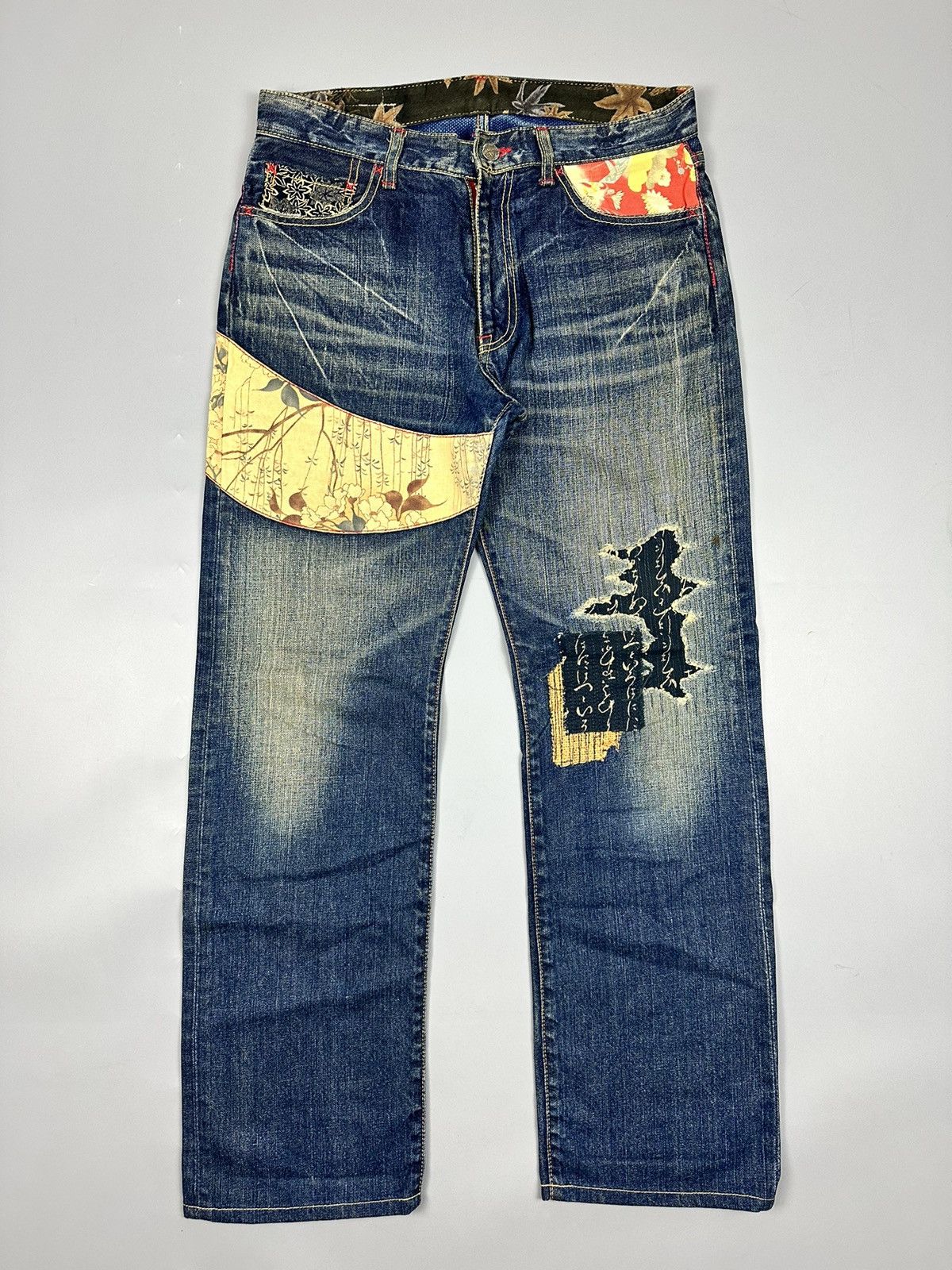 Eternal Vintage Eternal Sashiko Boro Japanese Arts Denim Size US 33 - 1 Thumbnail