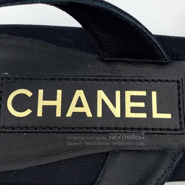 Chanel Chanel Black camelia pointed buckle casual flat-bottomed c Size US 7 / IT 37 - 8 Thumbnail