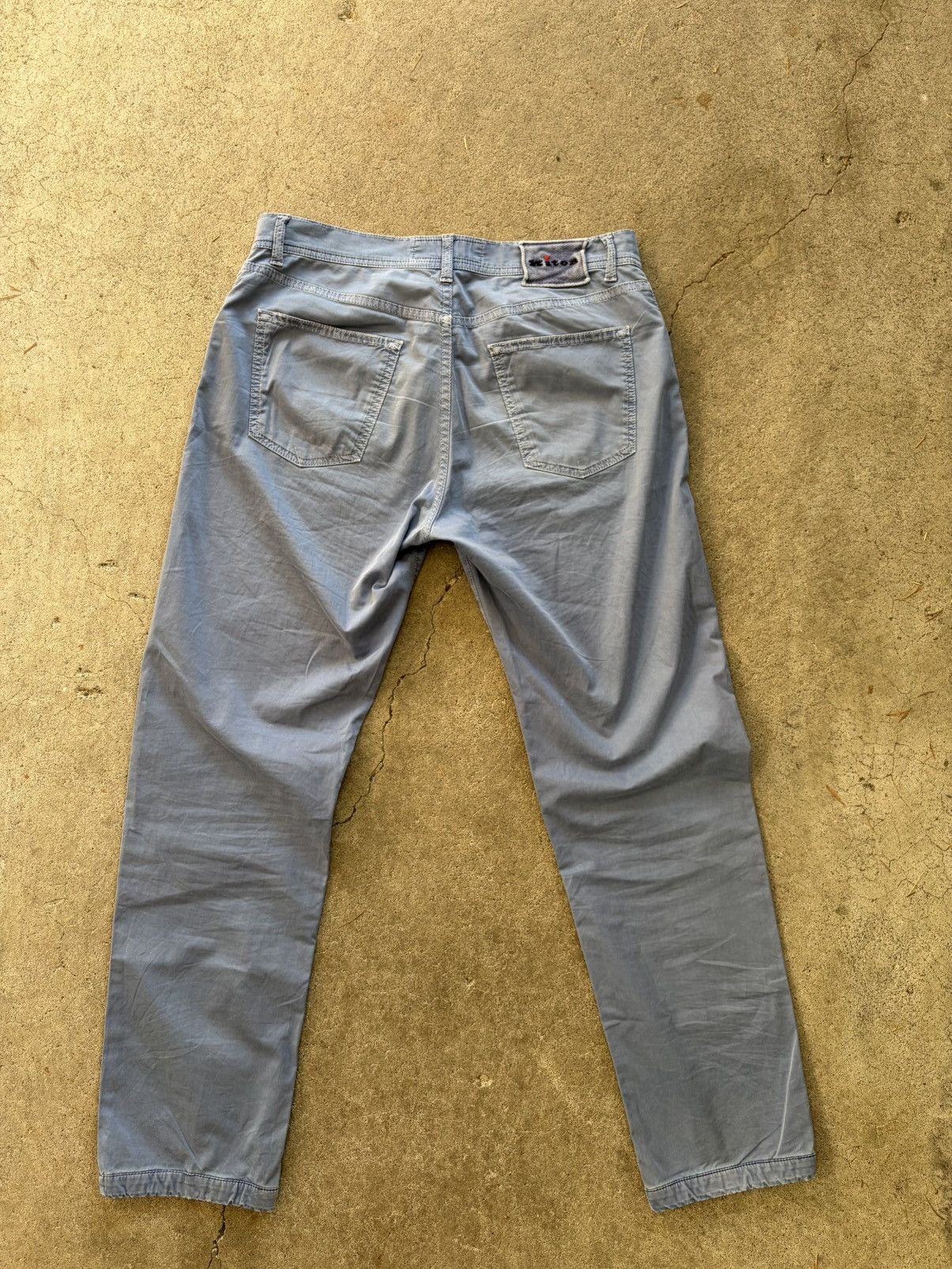 Kiton Kiton Blue Slim Fit Pants Size US 34 / EU 50 - 3 Thumbnail