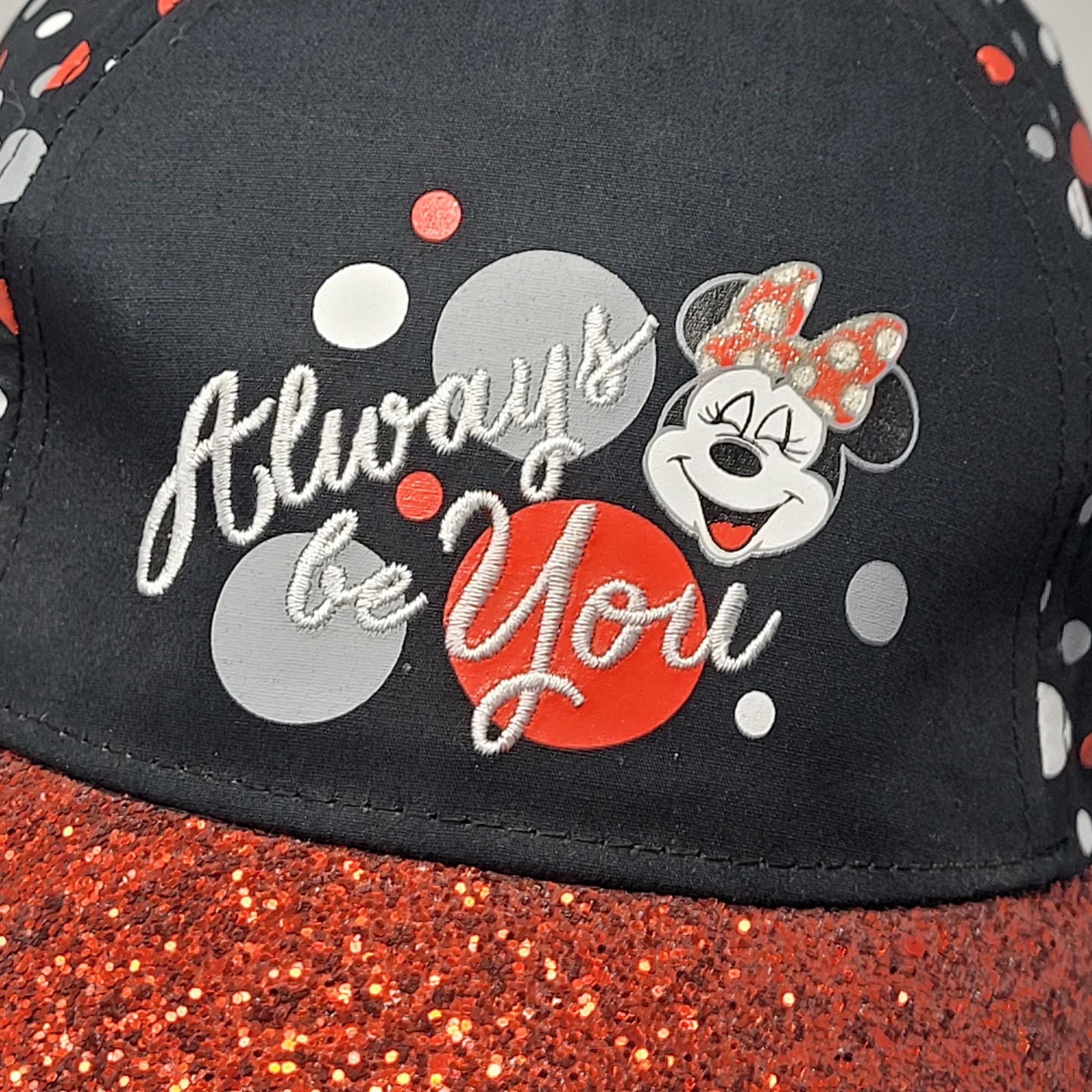 Disney Disney Parks Minnie Mouse Alway Be You Glitter Brim Sequin B Size ONE SIZE - 1 Thumbnail