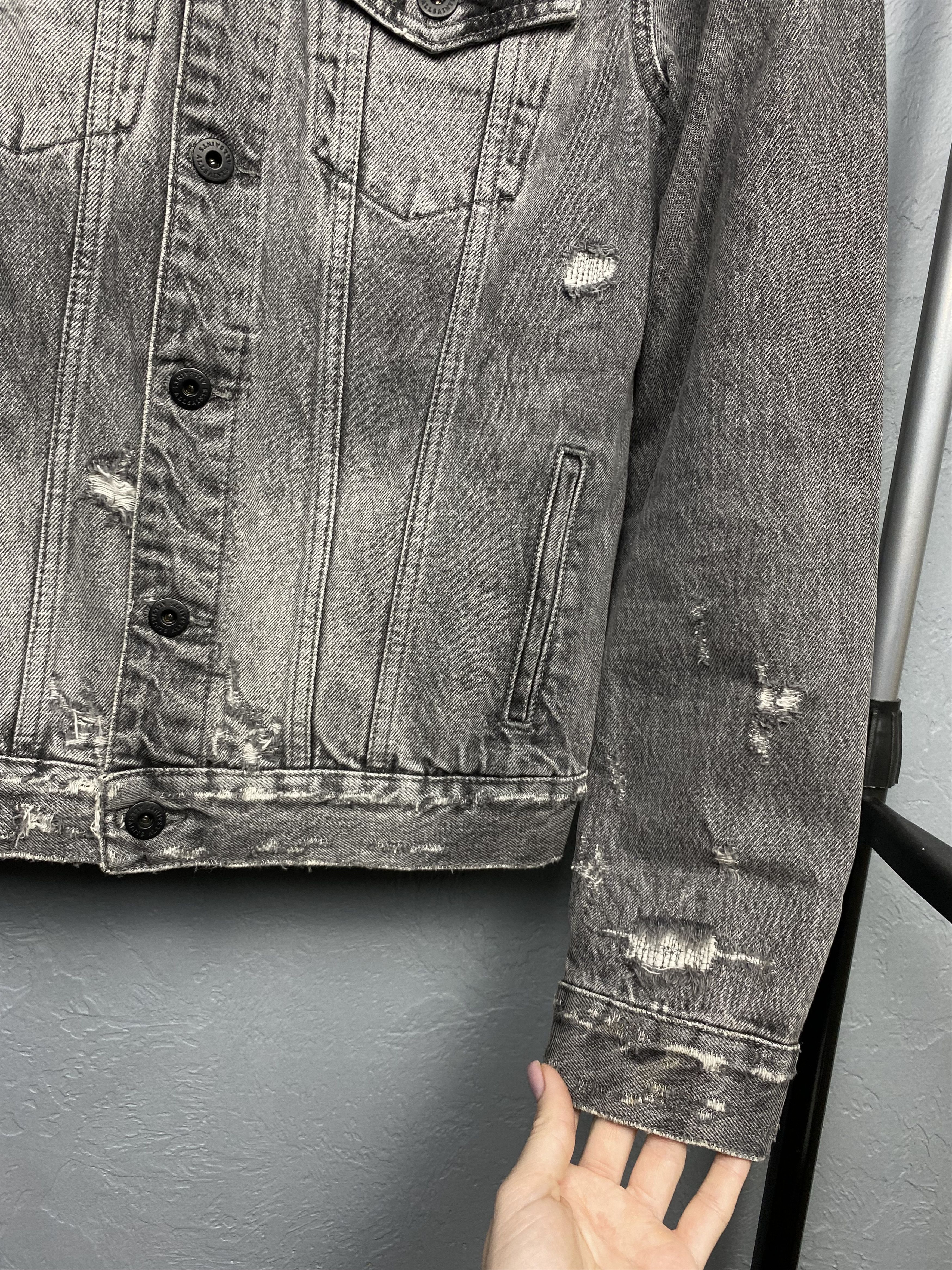 Allsaints Allsaints Vintage Mens Bilton Distressed Denim Jacket Size US S / EU 44-46 / 1 - 5 Thumbnail
