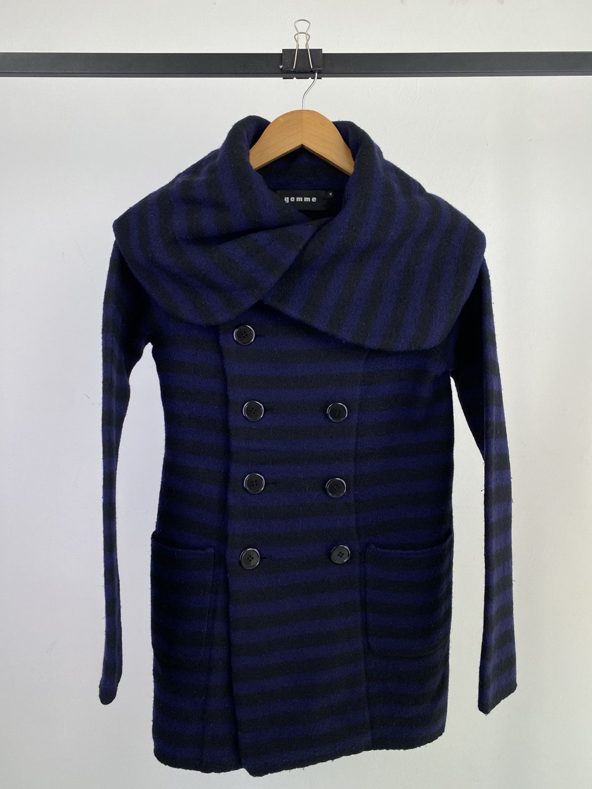 2000’s Gomme Homme by Maki Hiroshige Wool Big Collar Jacket