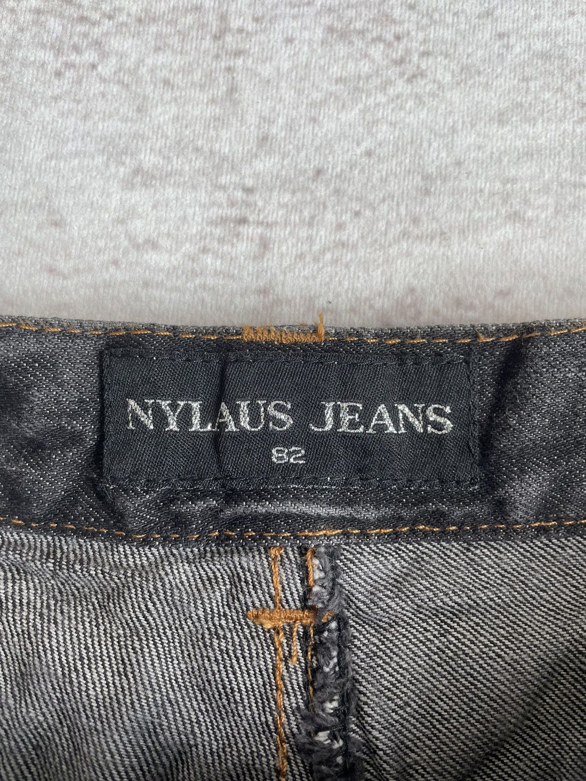 Japanese Brand Vintage NYLAUS Double Waist Denim Pants Size US 32 / EU 48 - 3 Thumbnail