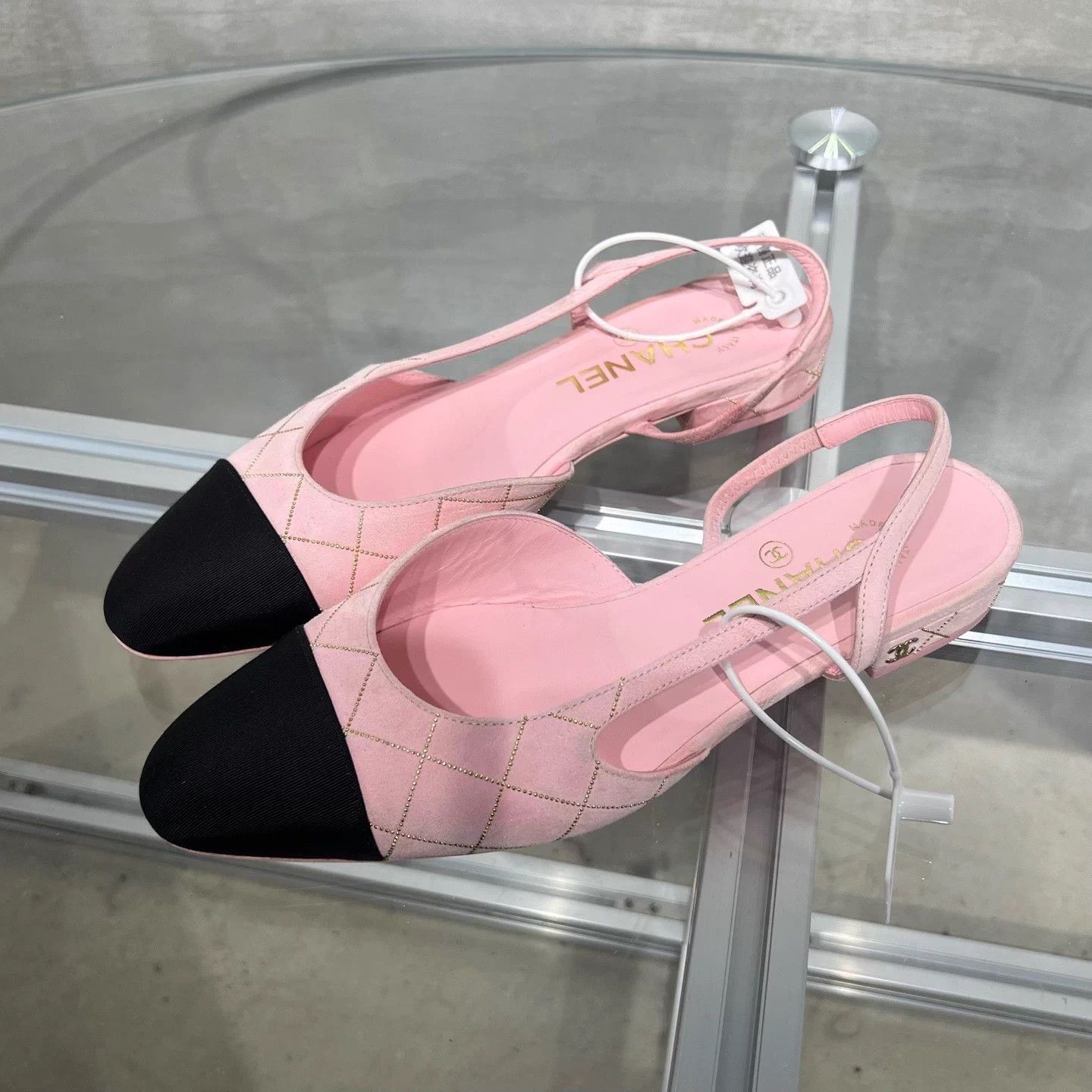 Chanel Chanel Slingback Pink Sandal 37.5 Size US 6.5 / IT 36.5 - 2 Thumbnail