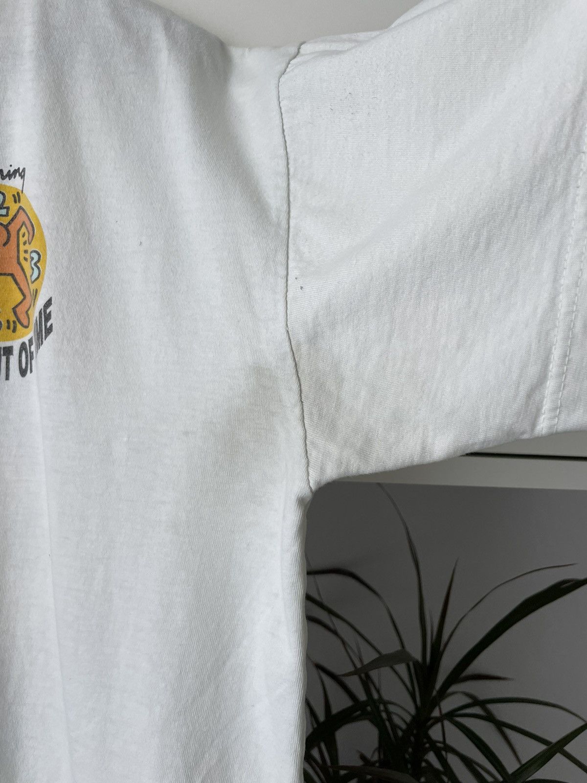 Keith Haring × Vintage Vintage Keith Haring 1991 T-Shirt Running Out Of Time Size US L / EU 52-54 / 3 - 10 Thumbnail