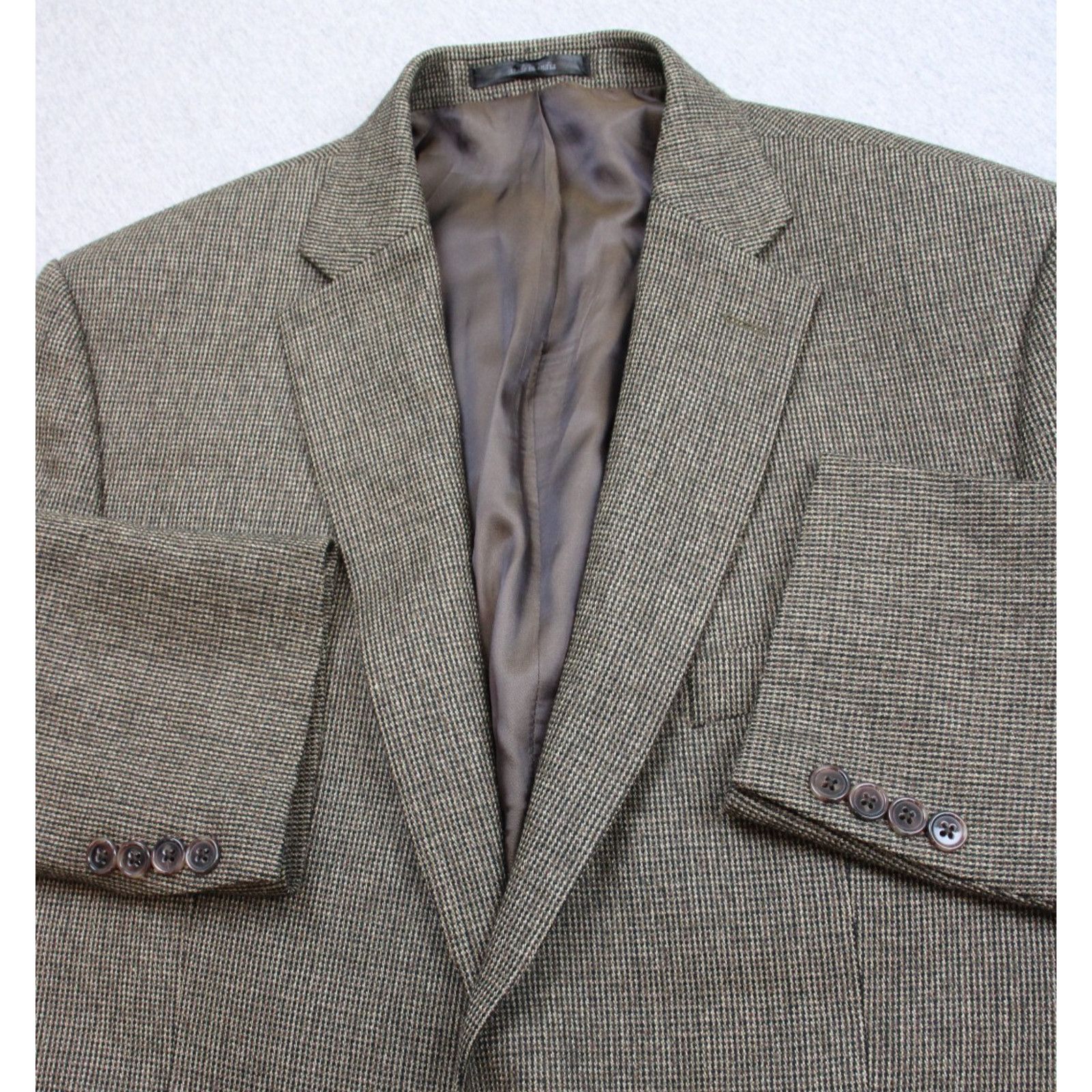 Ralph Lauren Lauren Ralph Lauren Blazer Men's 44R Houndstooth 100% Wool Size 44R - 1 Thumbnail