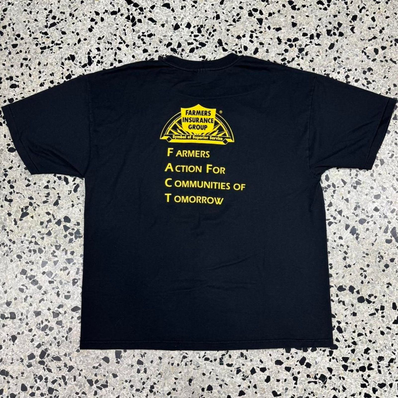 Hanes × Vintage VINTAGE 90S SINGLE STITCH FARMERS INSURANCE GROUP TEE: Size US XL / EU 56 / 4 - 1 Thumbnail