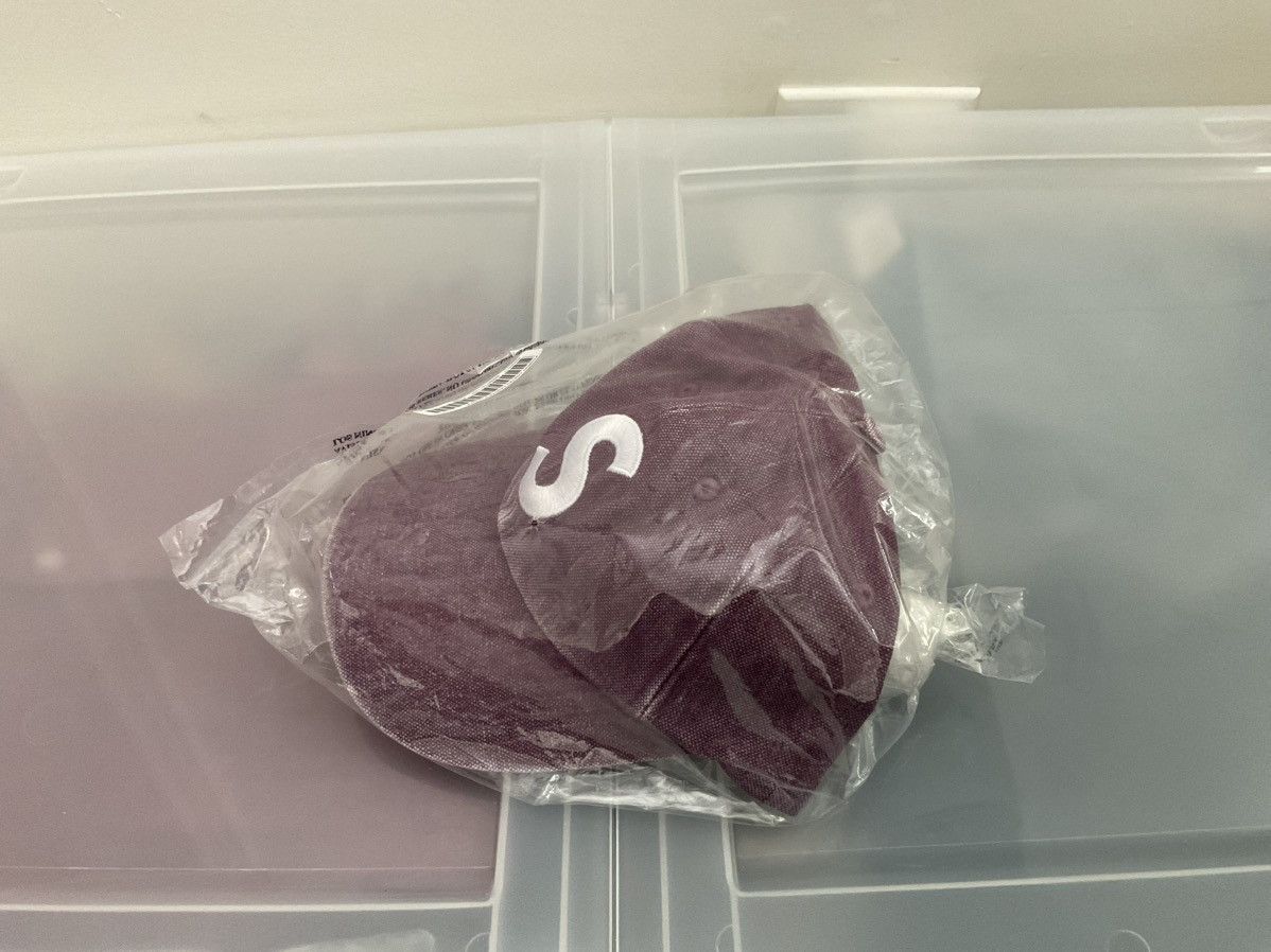 Supreme SS23 - Pigment Coated Canvas S-Logo 6 Panel - Plum Size ONE SIZE - 3 Thumbnail