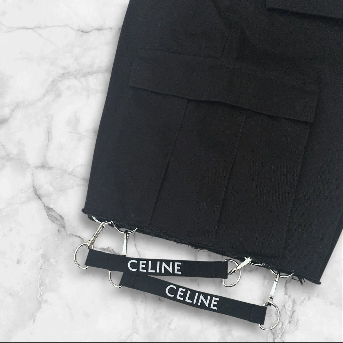 Celine Celine Homme Harness Cargo Shorts Size US 31 - 10 Thumbnail