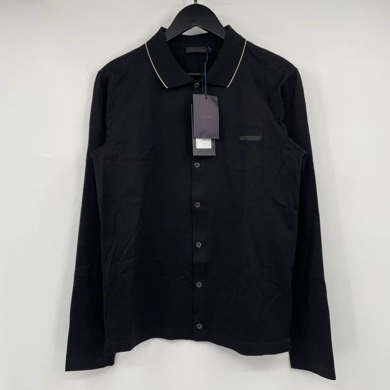 Prada Prada Pocket Label Letter Shirt - dmc Size US L / EU 52-54 / 3 - 1 Thumbnail