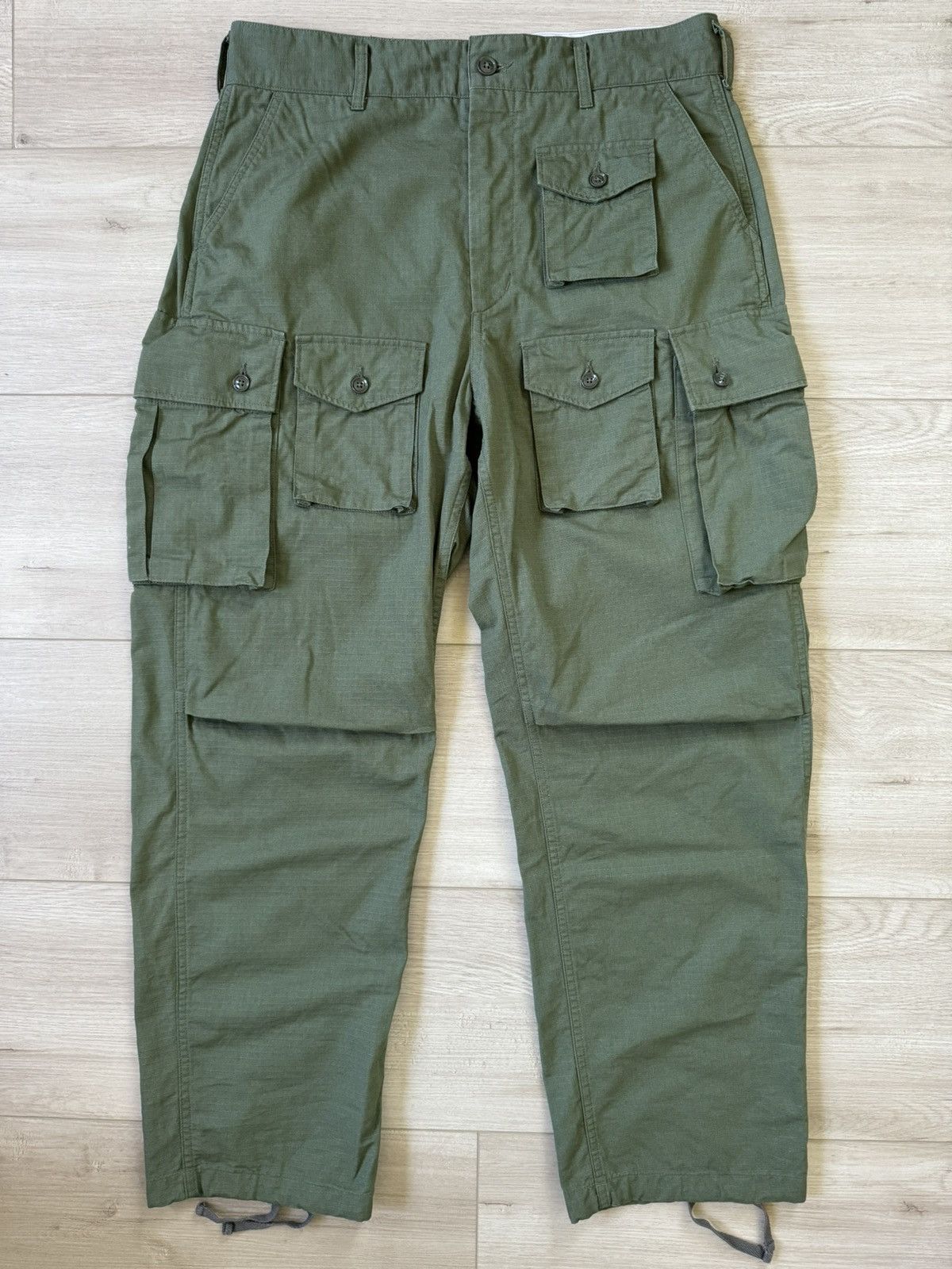 ENGINEERED GARMENTS FAパンツ Lサイズ オリーブグリーン ENGINEERED GARMENTS (エンジニアードガーメンツ) FA Pant