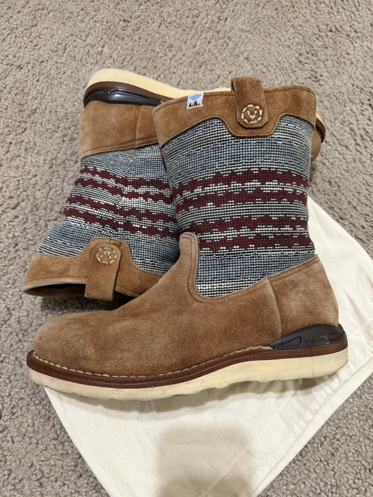Visvim Visvim Wabanaki Blanket Boots Folk | Sand | Grailed