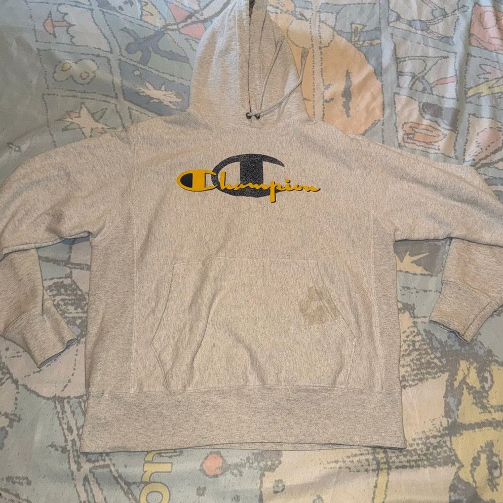 Champion Champion Hoodie with Minor Stain Size US M / EU 48-50 / 2 - 1 Thumbnail