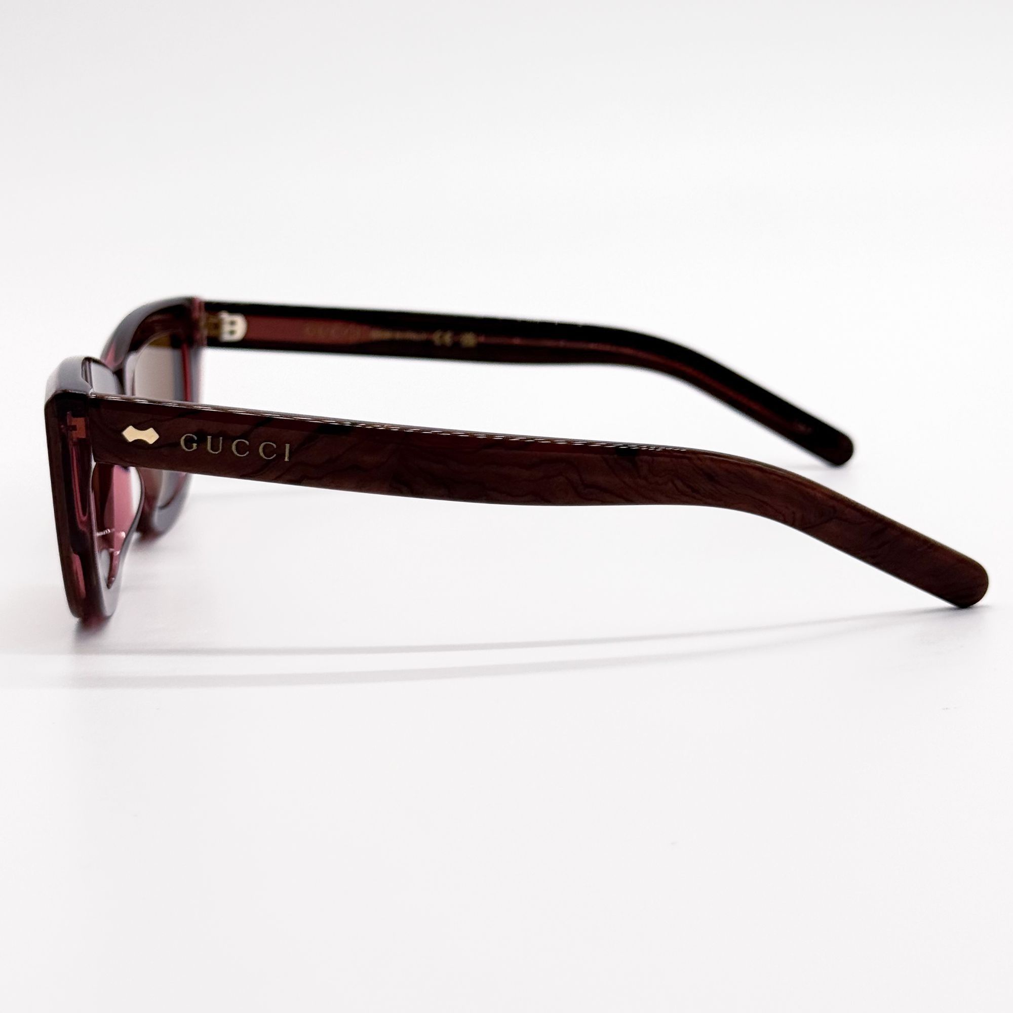Gucci NEW GG1521S 003 GUCCI WOMEN CAT EYE BROWN RED SUNGLASSES GUC Size ONE SIZE - 6 Thumbnail