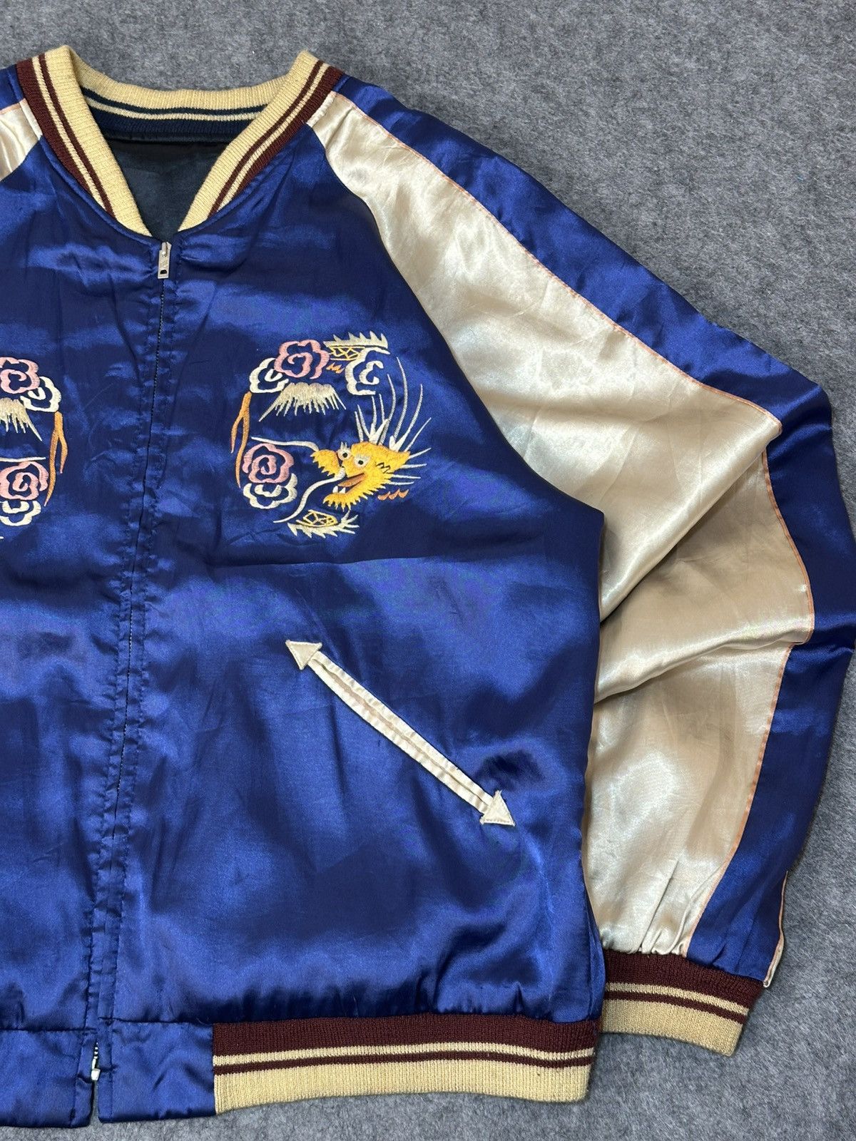 Japanese Brand Sukajan Tailor Toyo Japanese reversible souvenir jacket. Size US L / EU 52-54 / 3 - 9 Thumbnail