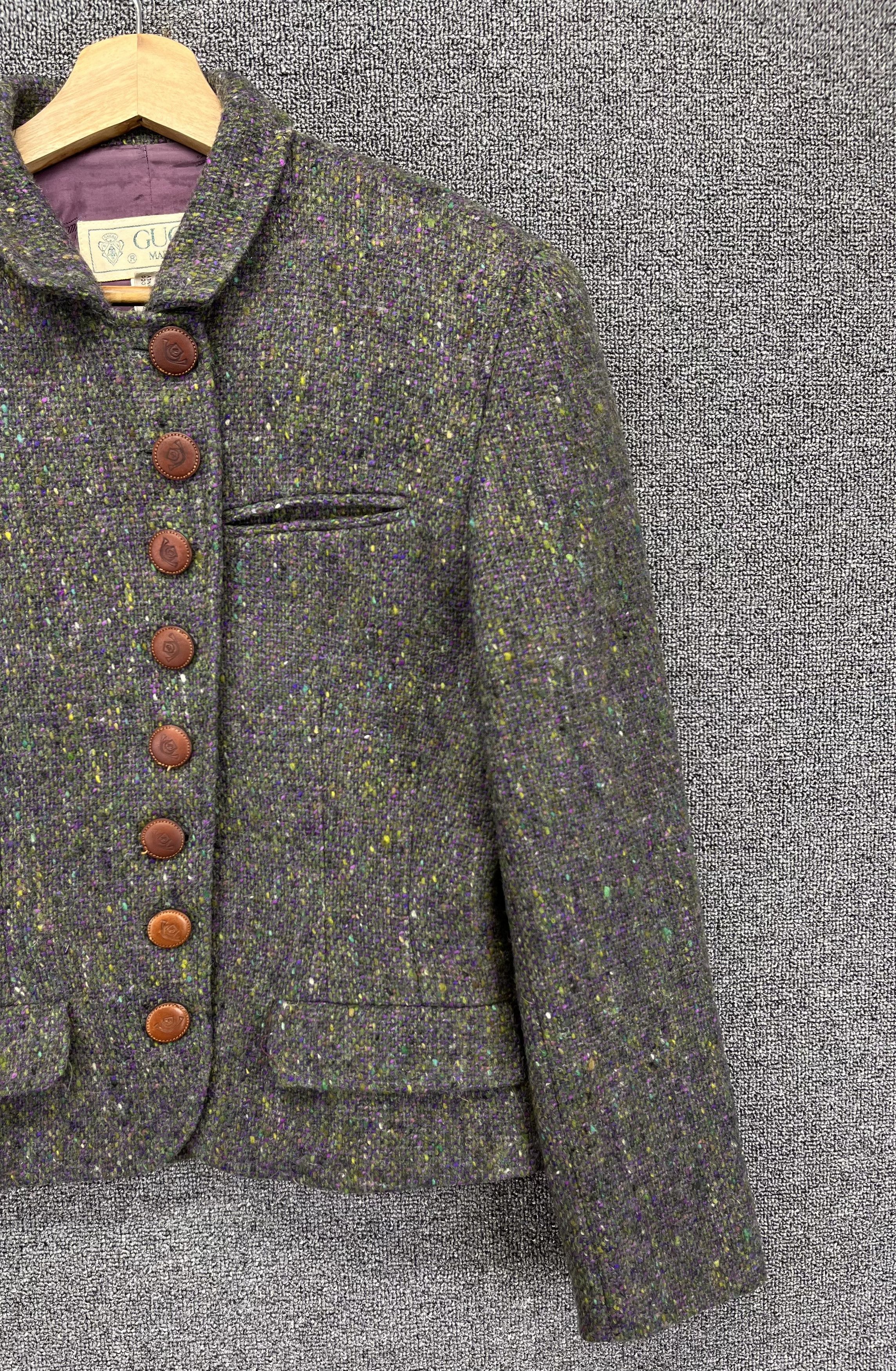 Gucci Vintage 90s Gucci Made in Italy Rare Wool Cardigan Jacket Size M / US 6-8 / IT 42-44 - 4 Thumbnail