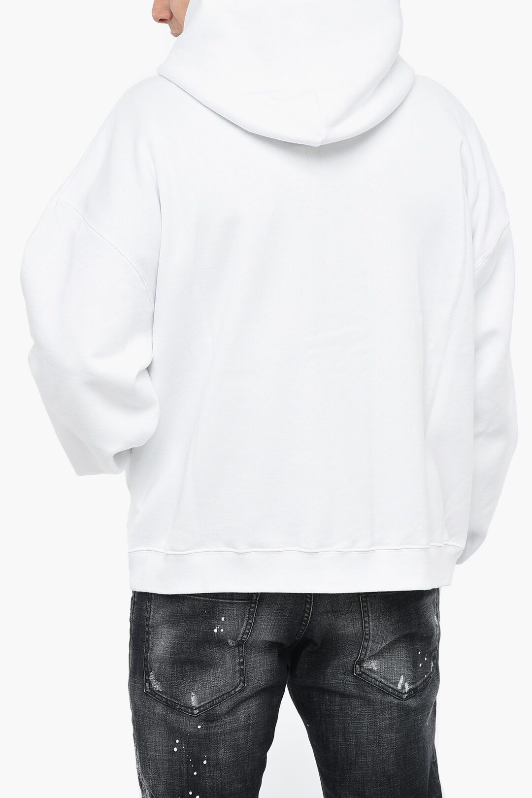 Dsquared2 og1mm0424 Zipped Hoodie Sweatshirt in White Size US XL / EU 56 / 4 - 2 Thumbnail