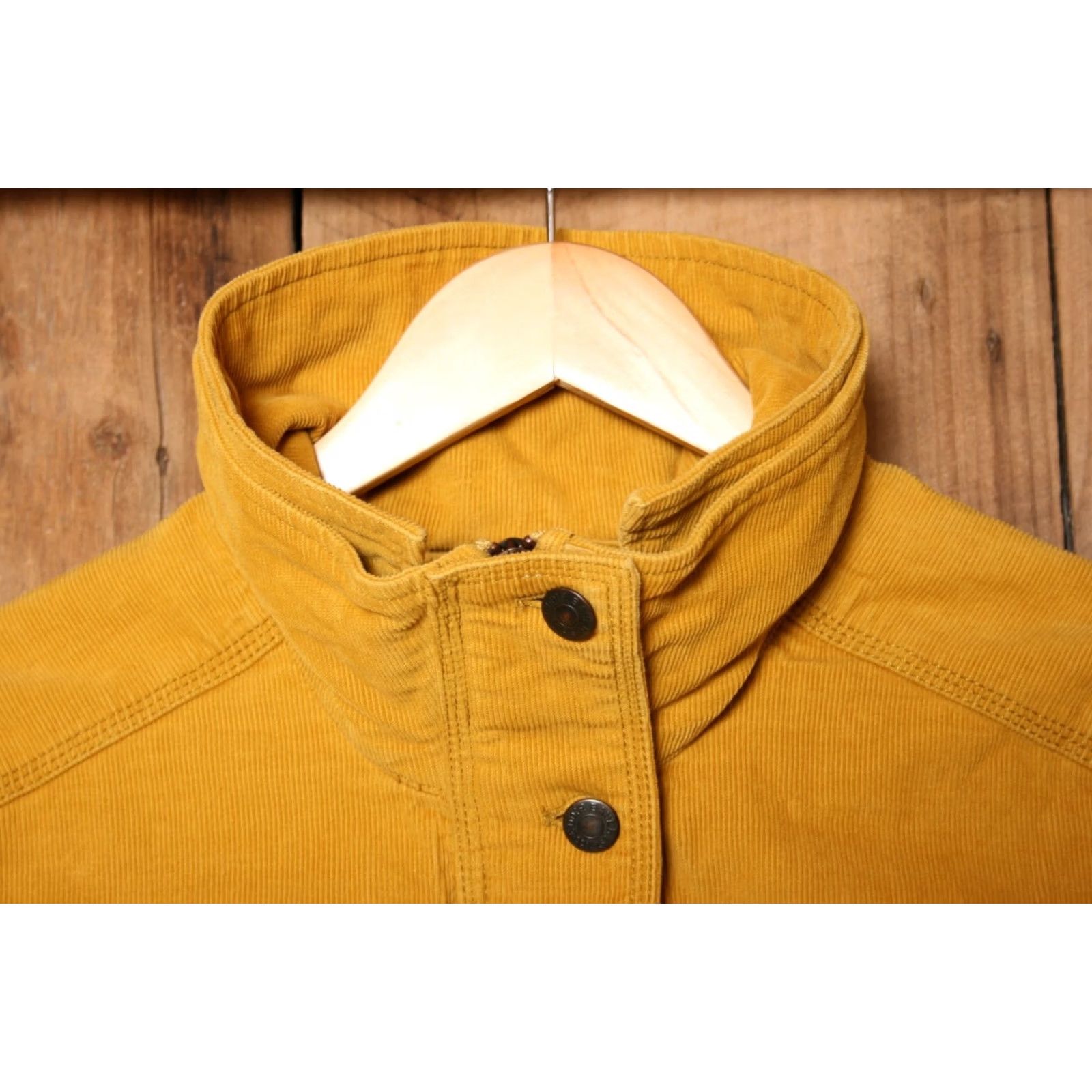Eddie Bauer EDDIE BAUER Jacket Women's M Corduroy Utility Yellow Fall 2013 Shirt? Size M / US 6-8 / IT 42-44 - 3 Thumbnail