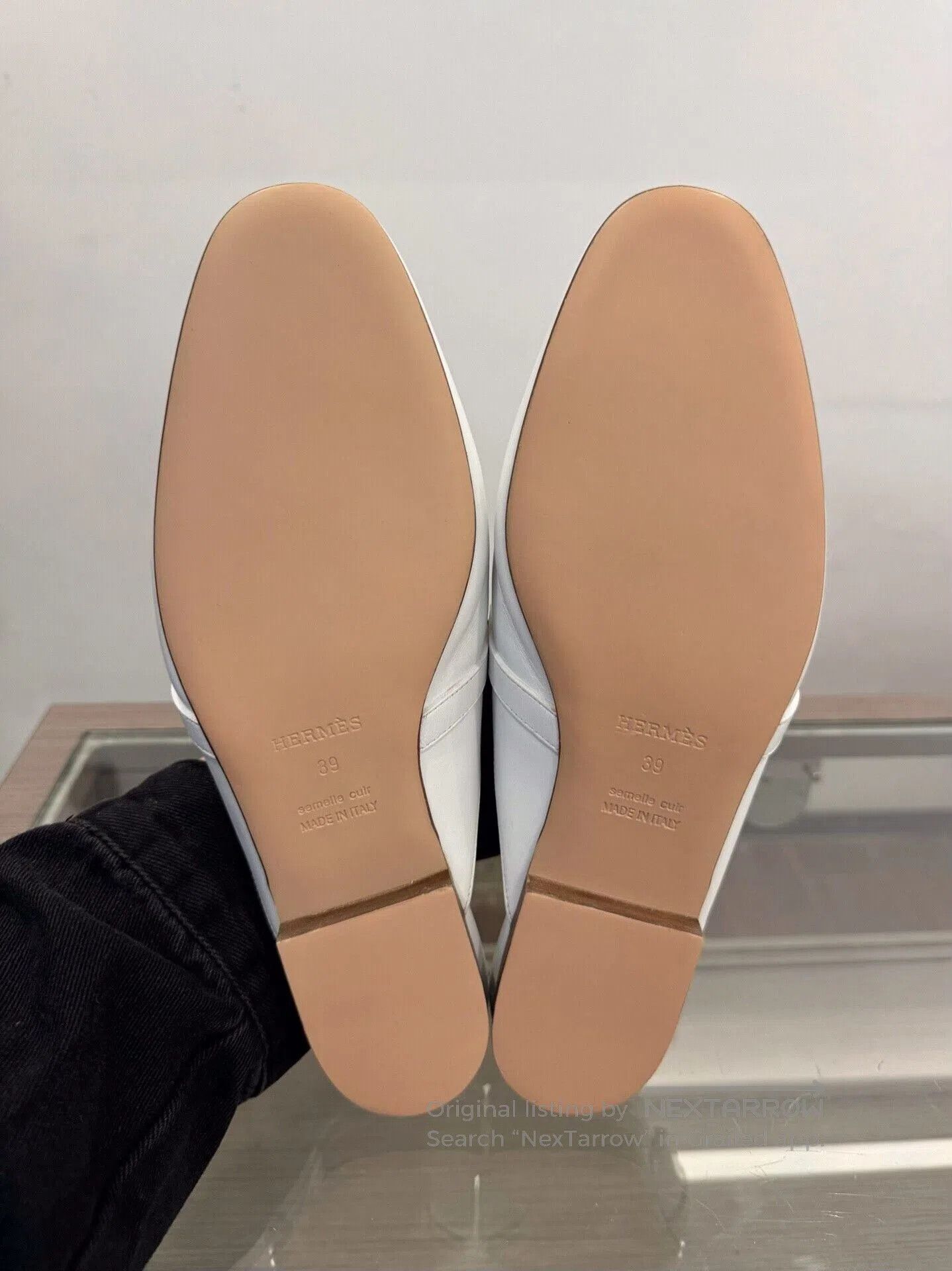Hermes Hermes Oz White Kelly Buckle Mules. Size US 8 / IT 38 - 6 Thumbnail